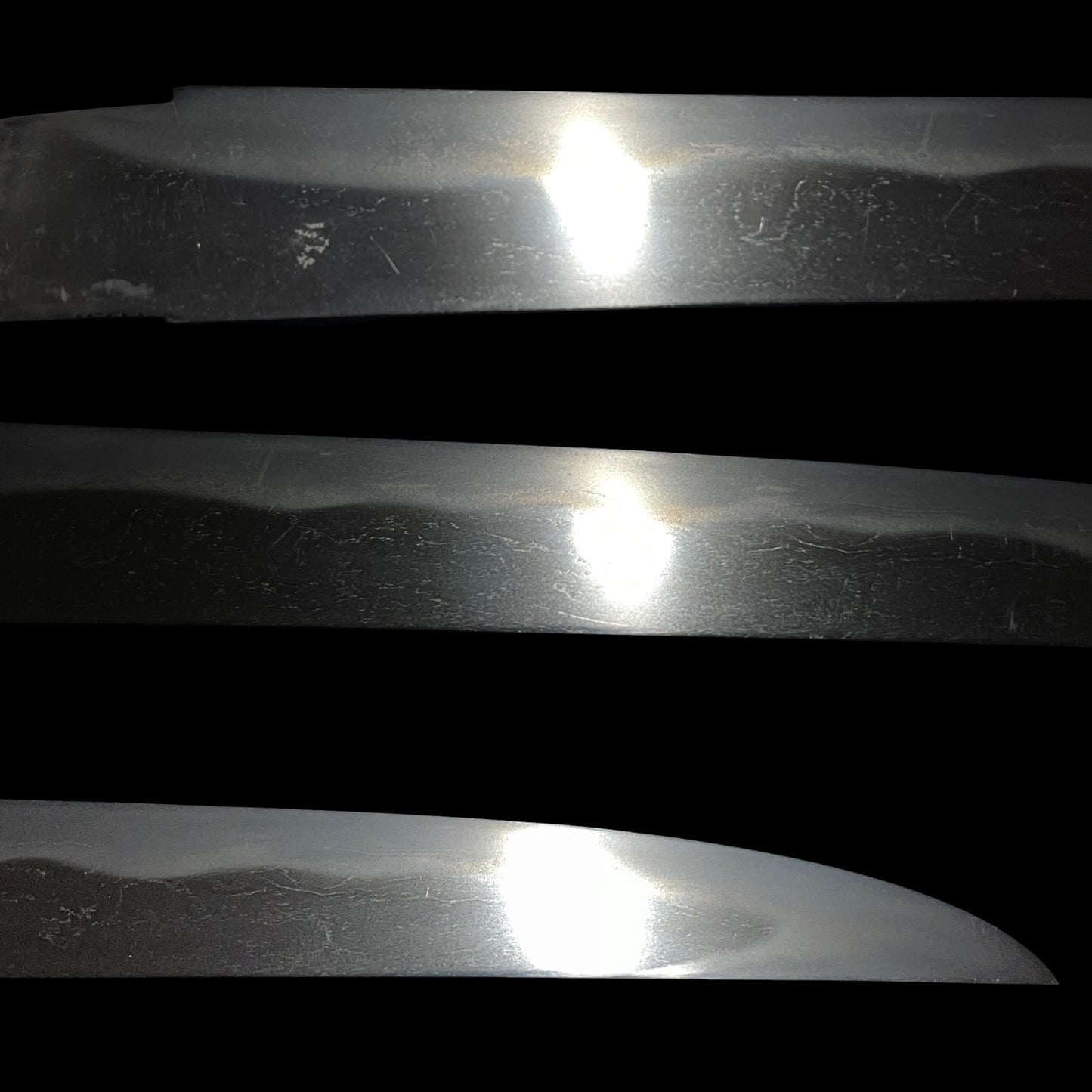 Kawarinuri-Saya 変塗鞘, Horse Fuchikashira TANTO, Edo period mumei