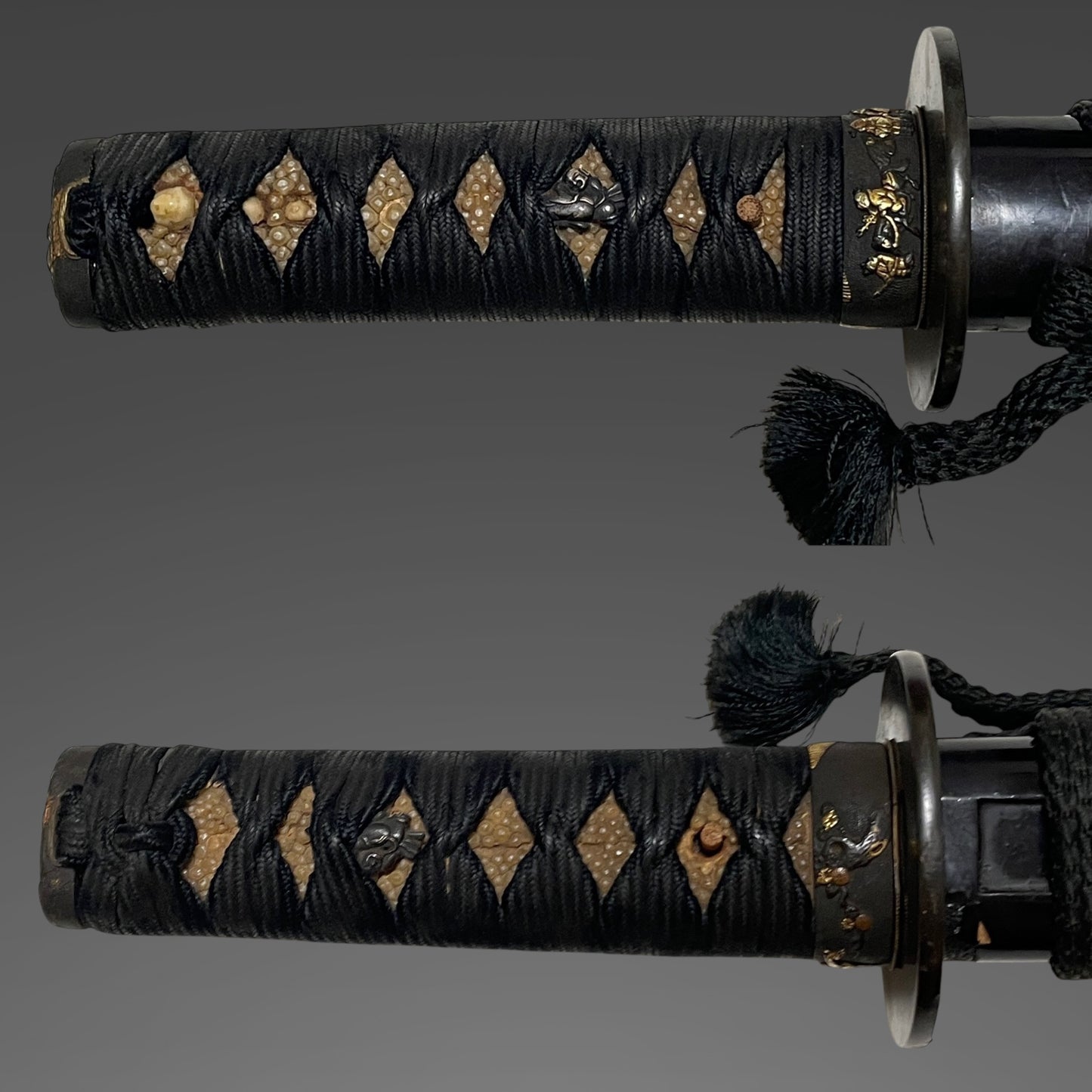 Hishuju Hironaga 肥州住廣長 signed Wakizashi, Ishimochiishi Saya 石首魚石鞘, Edo period
