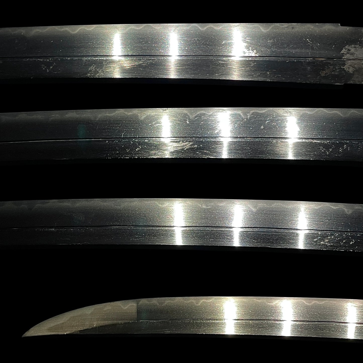 Ookissaki 大切先 Wakizashi, Dragon Fuchikashira, 因州住壽正 signed Kozuka, Edo period mumei