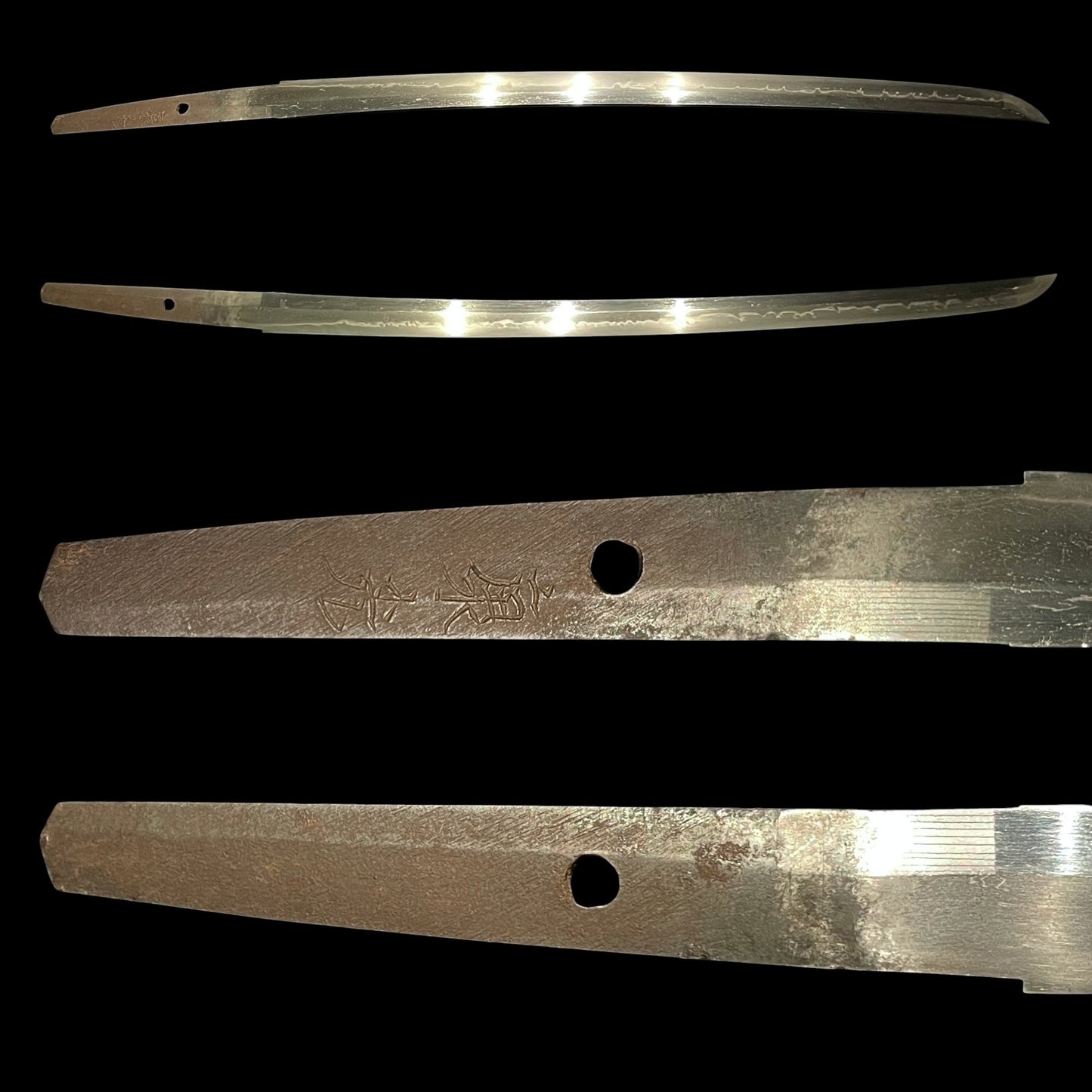 Amazing Hamon Kishu Ishido Yasumitsu 紀州石堂康光 Wakizashi, Shakudo nanako Fittings