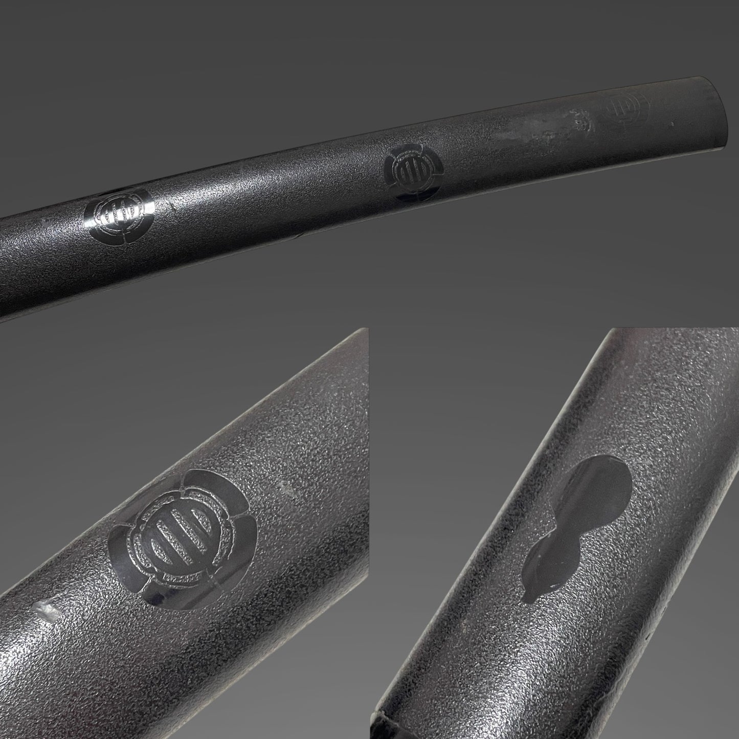 HITATSURA 皆焼 Wakizashi, Dragonfly Tsuba, Family crest Scabbard, Muromachi period mumei