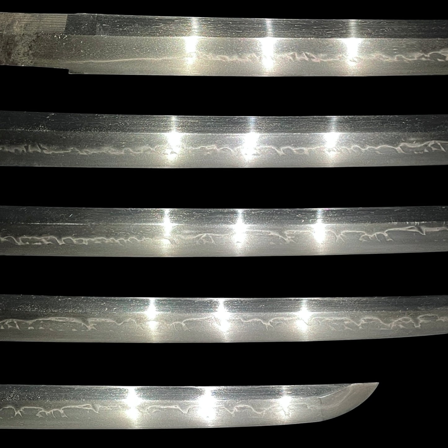 Amazing Hamon Kishu Ishido Yasumitsu 紀州石堂康光 Wakizashi, Shakudo nanako Fittings