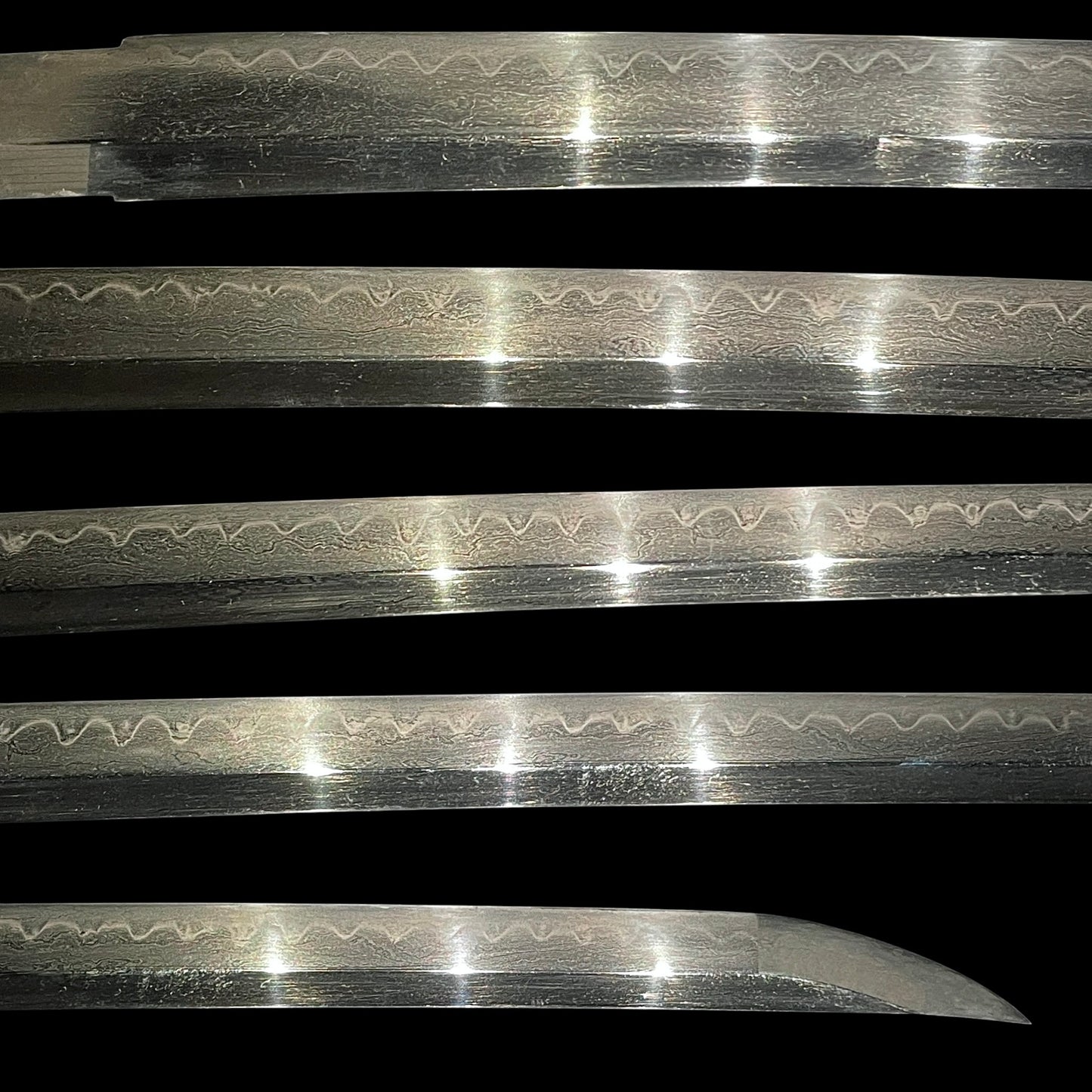 Ookissaki 大切先 KATANA, 兼信 Kanenobu signed, Ebisaya 海老鞘, Oohadamono 大肌物, Late Edo