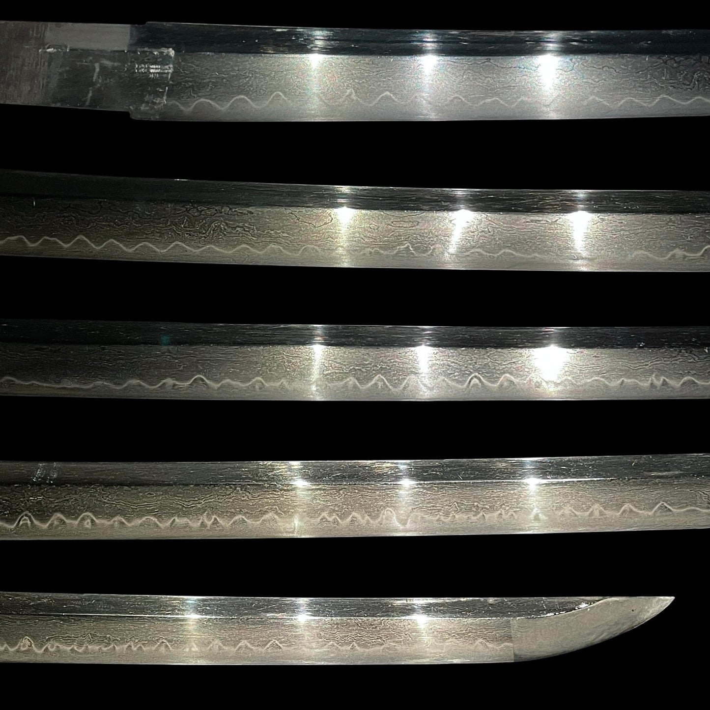 Ookissaki 大切先 KATANA, 兼信 Kanenobu signed, Ebisaya 海老鞘, Oohadamono 大肌物, Late Edo