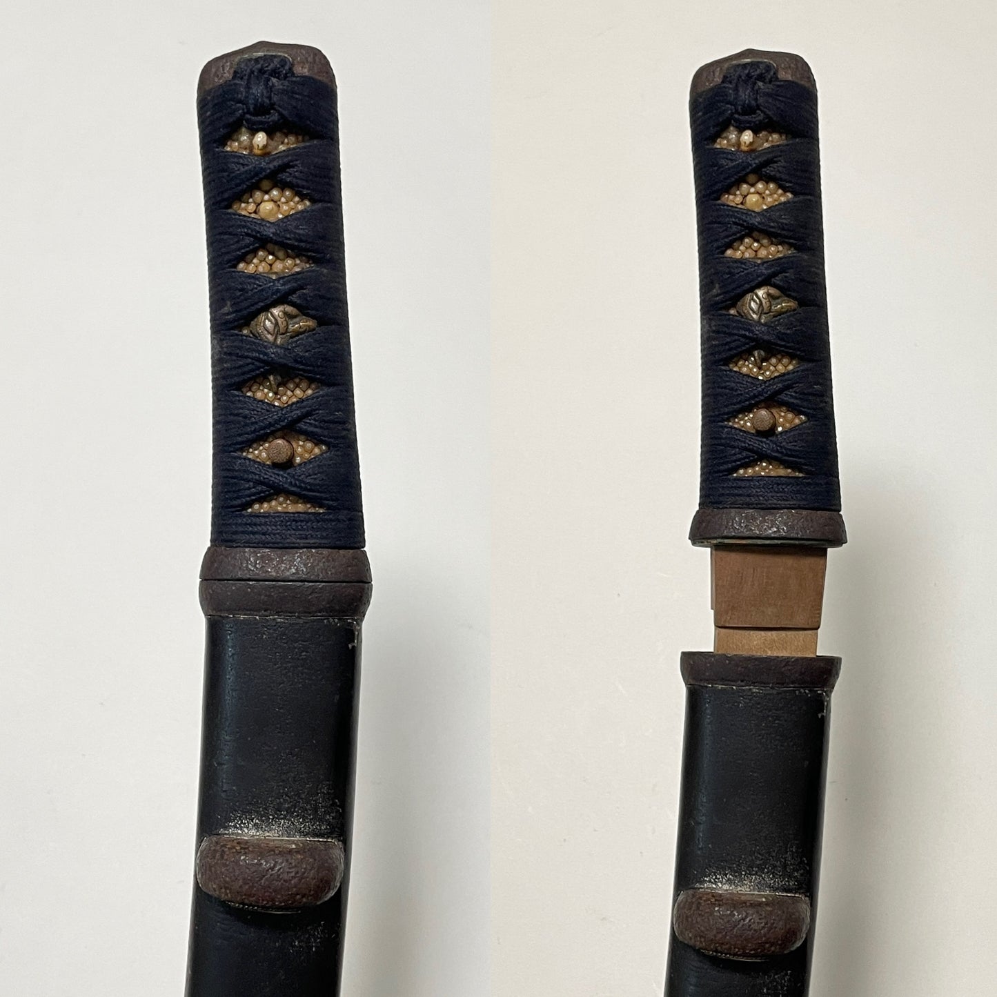 Aikuchi Koshirae 合口拵 For Sunnobi TANTO, Edo period, Iron Fittings