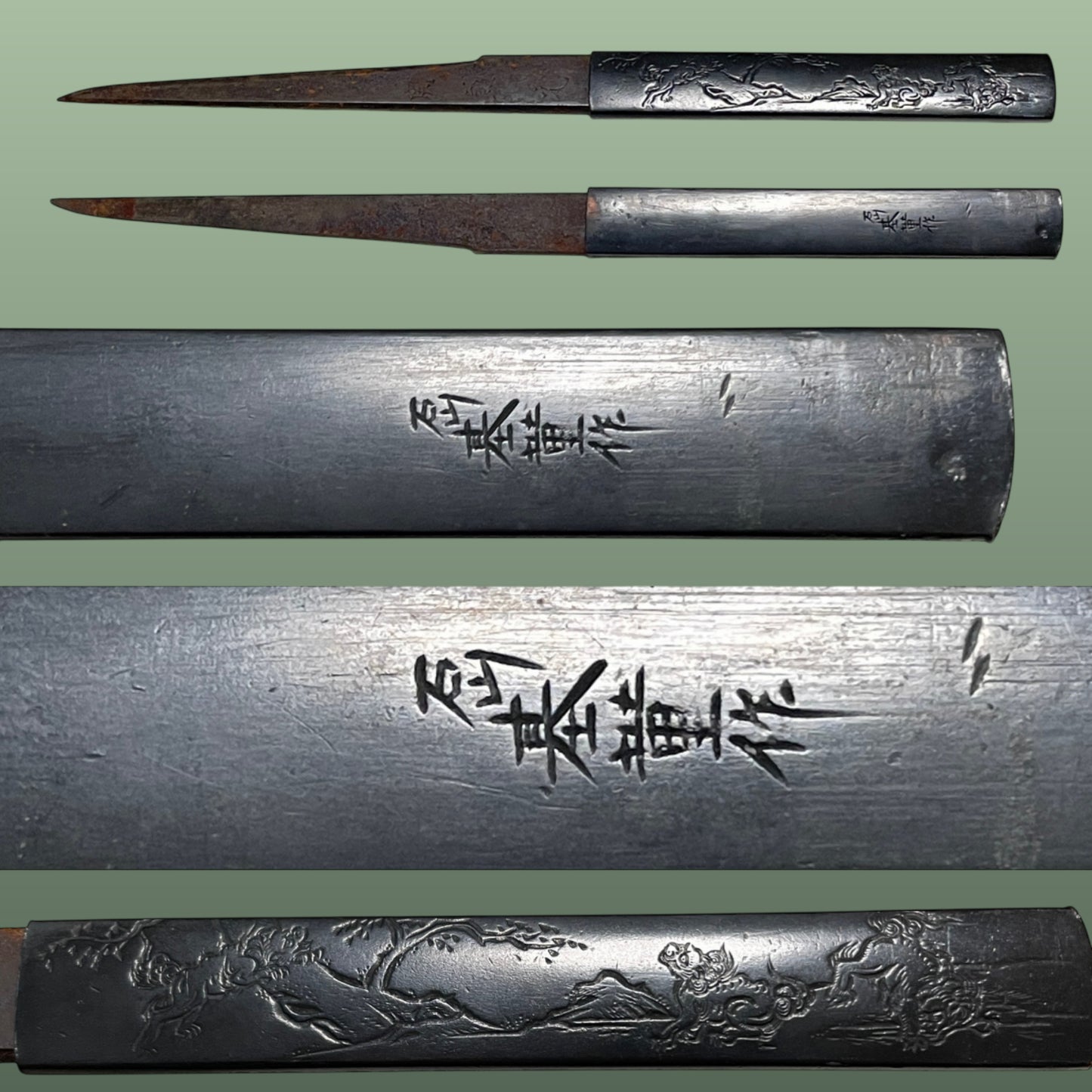 Oni 鬼 Wakizashi Koshirae, Ishiyama Mototada 石山基薫 signed, Edo period