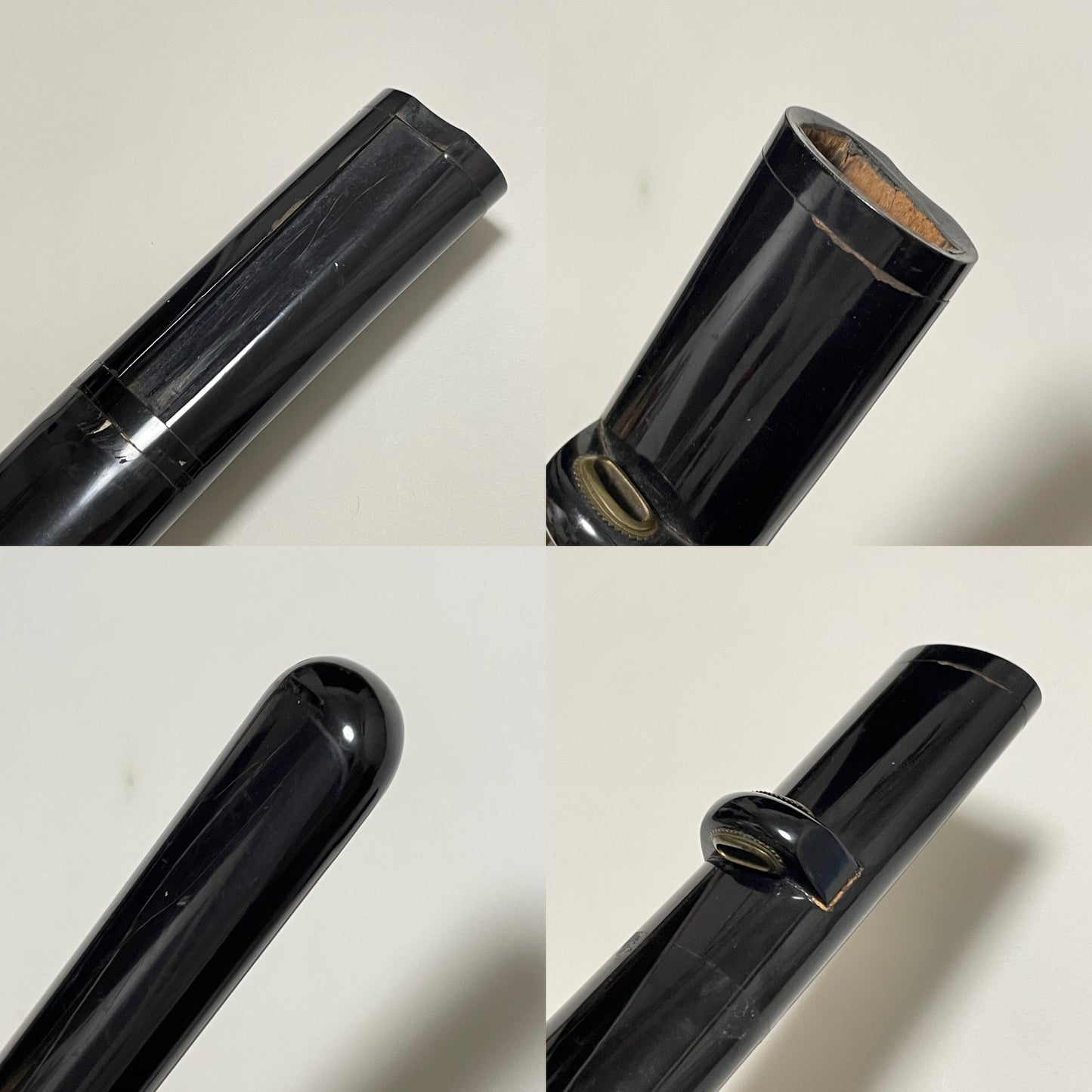 Long Wakizashi Koshirae, Makimono 巻物 Tsuba,  Plum Fuchikashira, Edo period