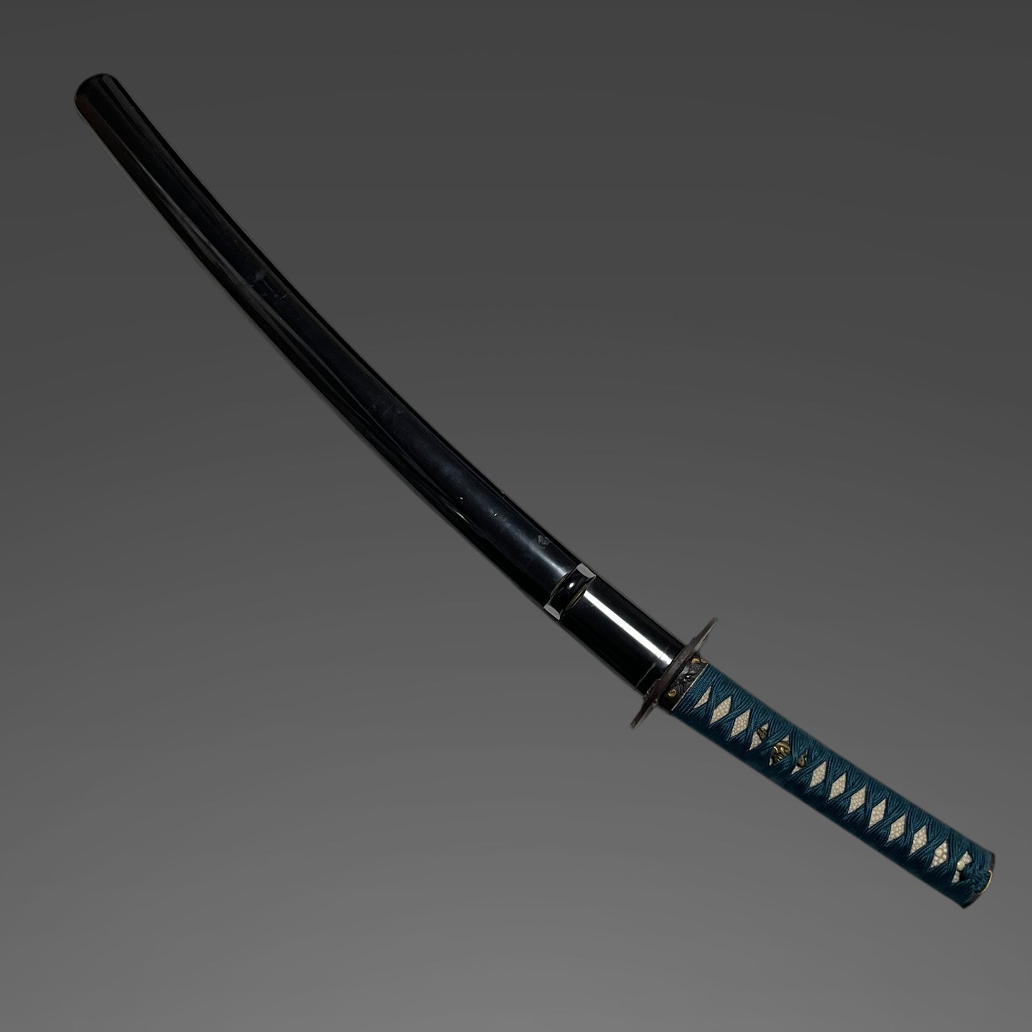 Long Wakizashi Koshirae, Makimono 巻物 Tsuba,  Plum Fuchikashira, Edo period