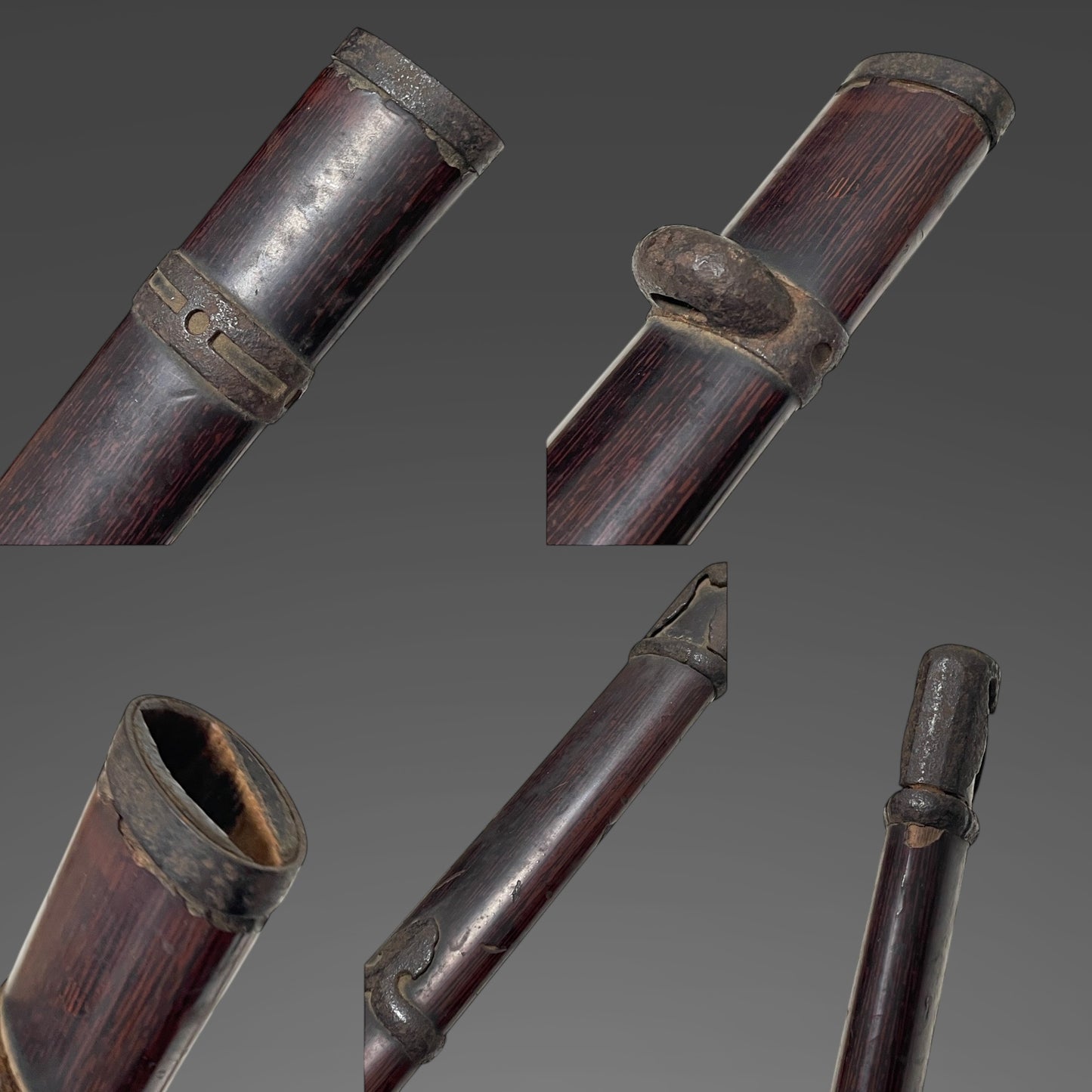 Handachi Koshirae 半太刀拵, Kyosukashi-Tsuba 京透鍔, Iron Fittings, Edo period