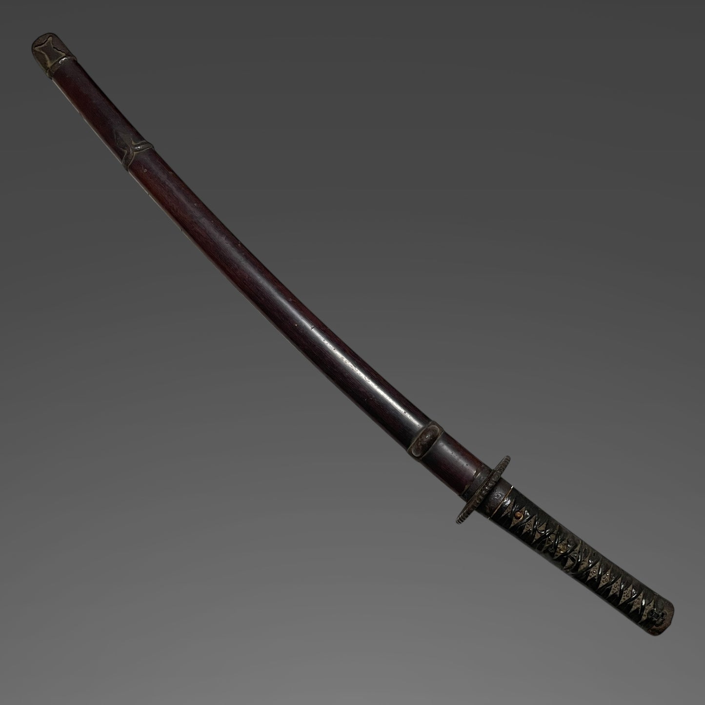 Handachi Koshirae 半太刀拵, Kyosukashi-Tsuba 京透鍔, Iron Fittings, Edo period