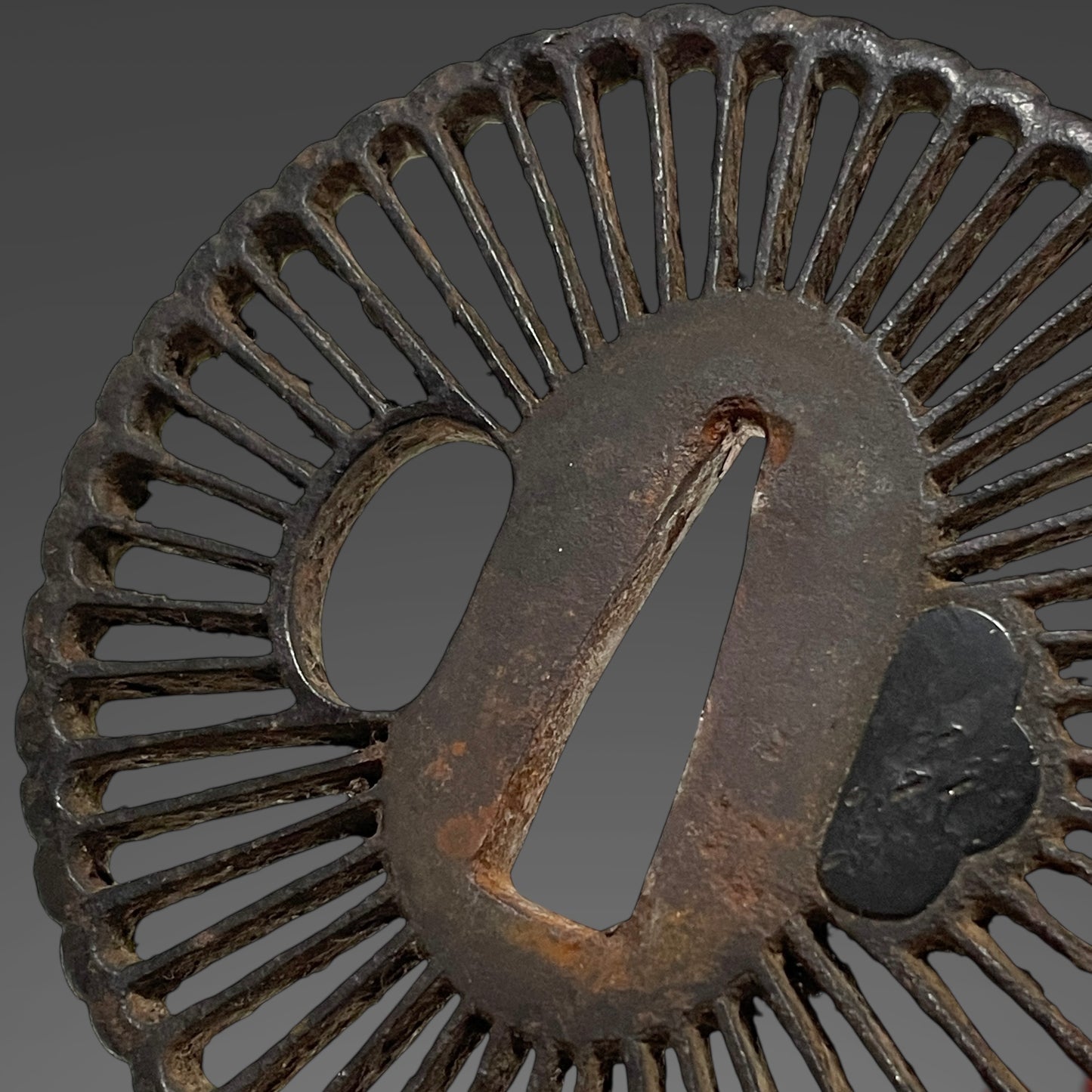 Handachi Koshirae 半太刀拵, Kyosukashi-Tsuba 京透鍔, Iron Fittings, Edo period