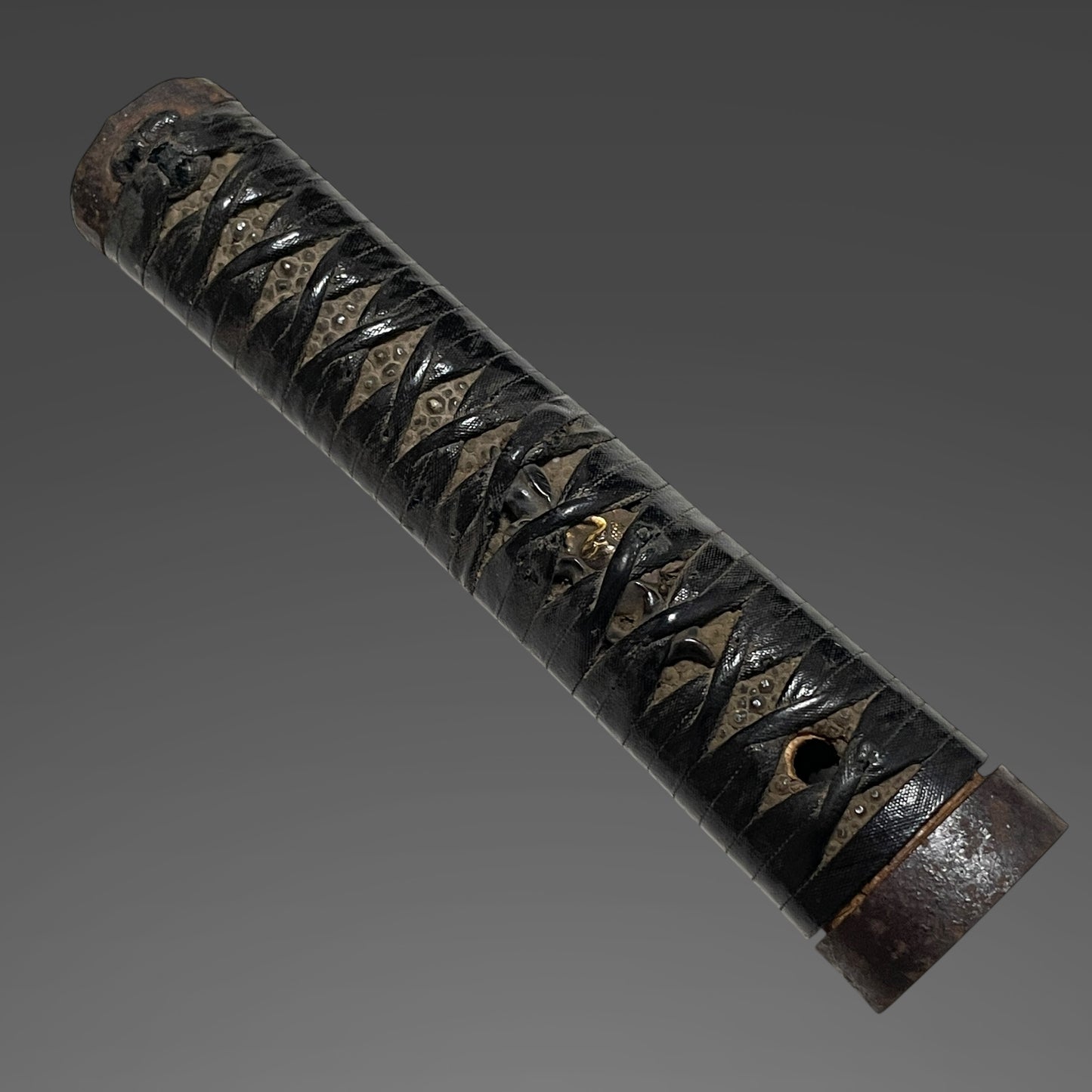 Handachi Koshirae 半太刀拵, Kyosukashi-Tsuba 京透鍔, Iron Fittings, Edo period