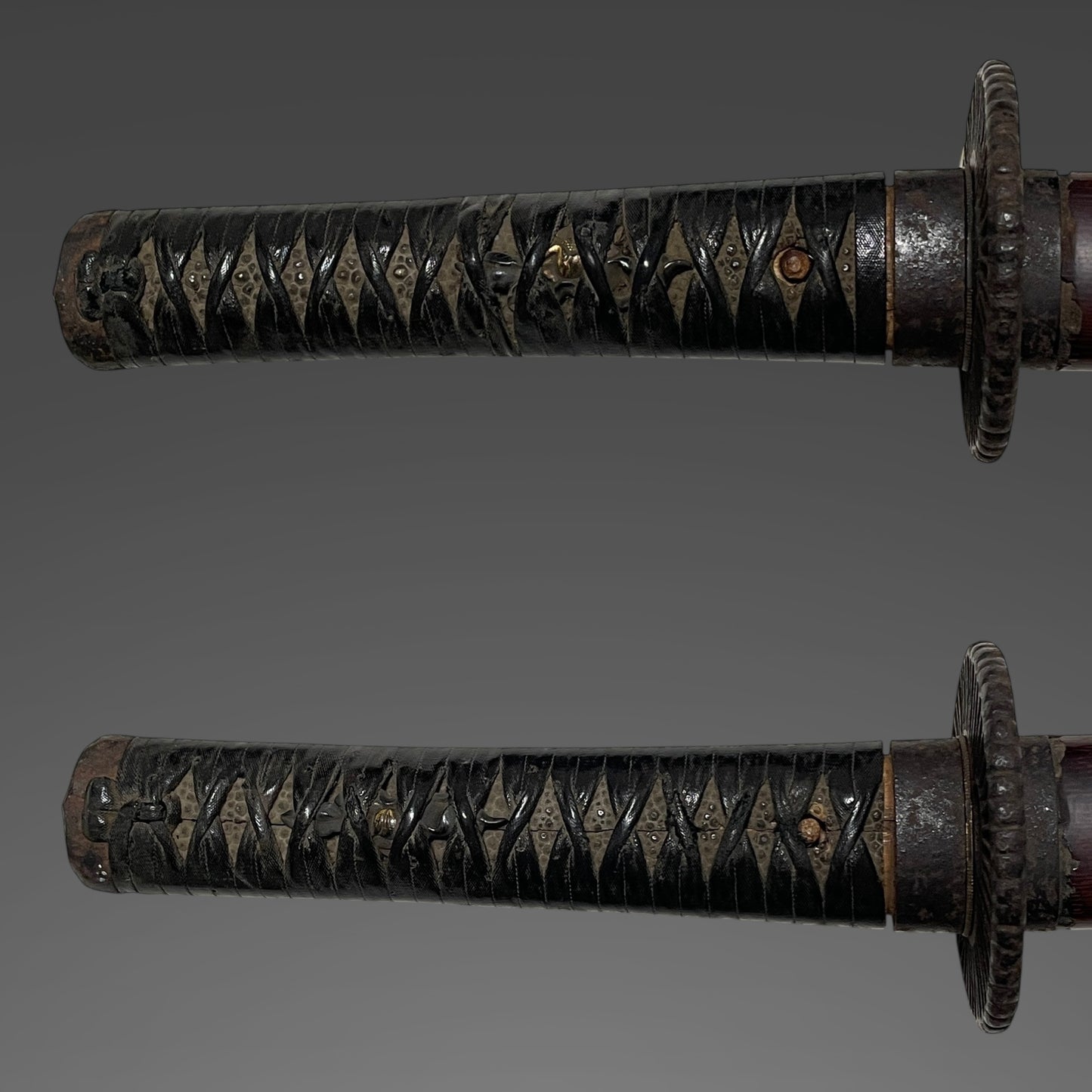 Handachi Koshirae 半太刀拵, Kyosukashi-Tsuba 京透鍔, Iron Fittings, Edo period