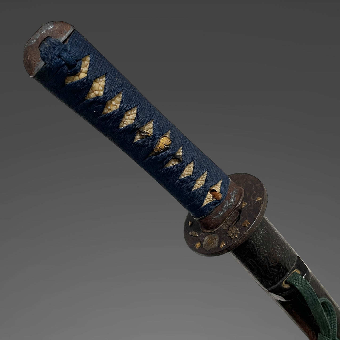 Kawarinuri-Saya 変塗鞘Wakizashi Koshirae, Soroikanagu 揃金具, Edo period