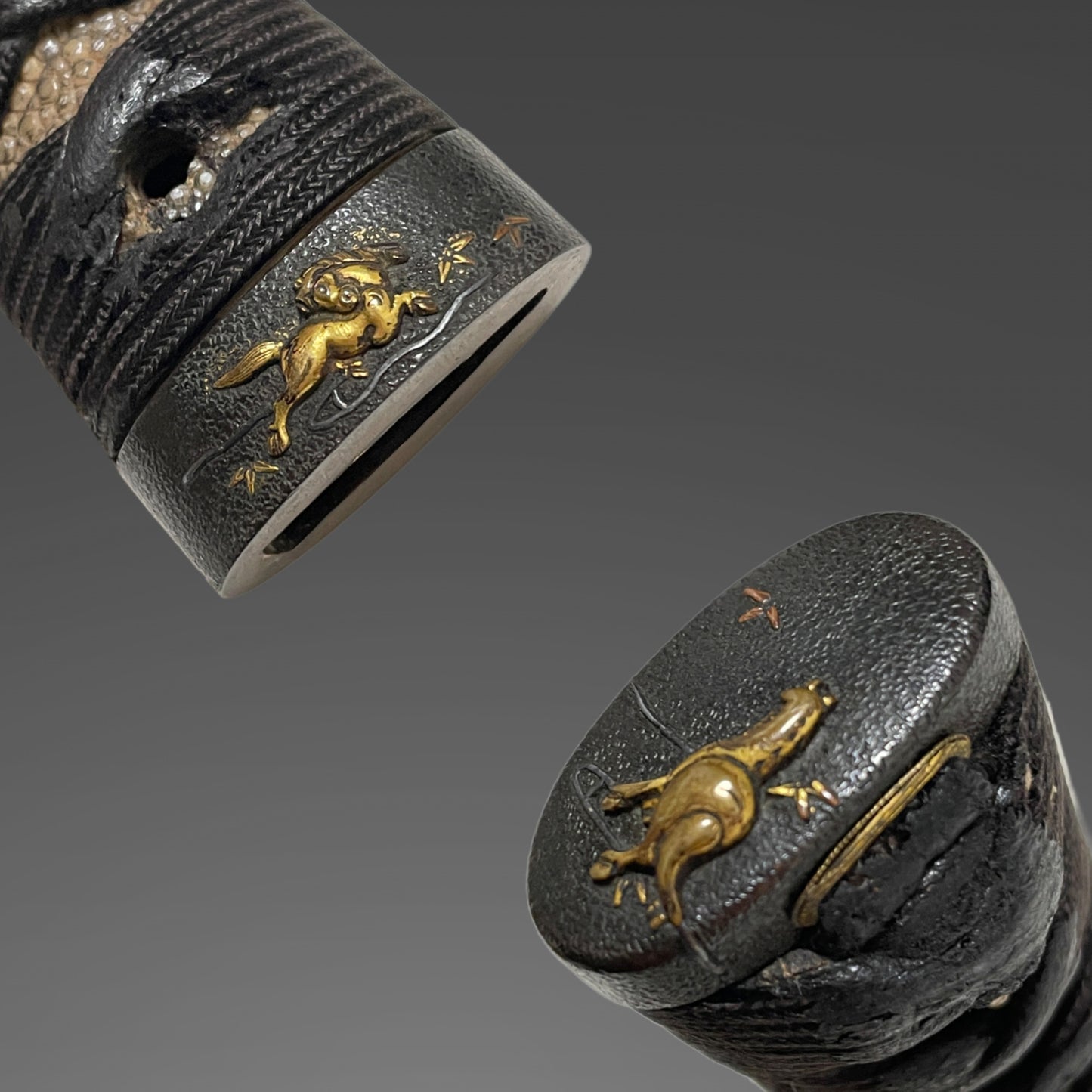 Horse Fittings Koshirae for Wakizashi, with Kozuka, Edo period