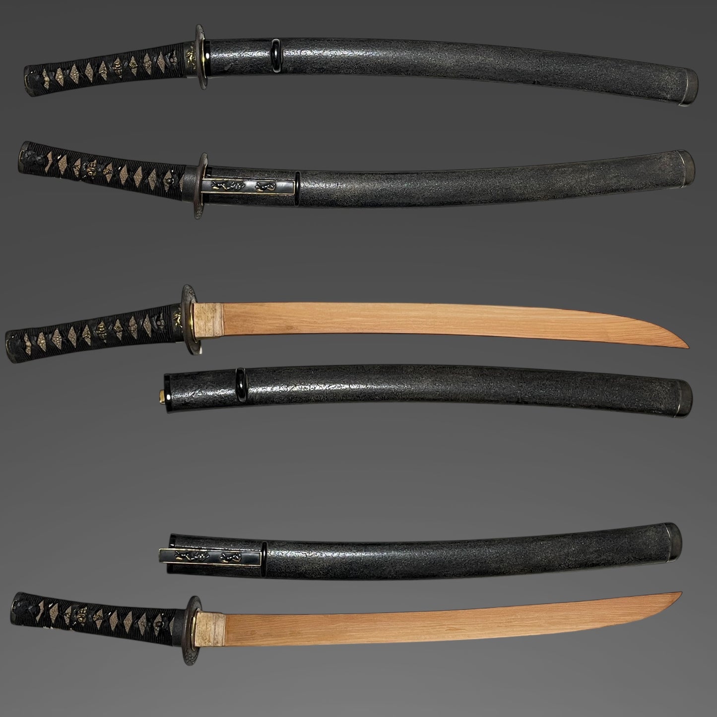 Horse Fittings Koshirae for Wakizashi, with Kozuka, Edo period