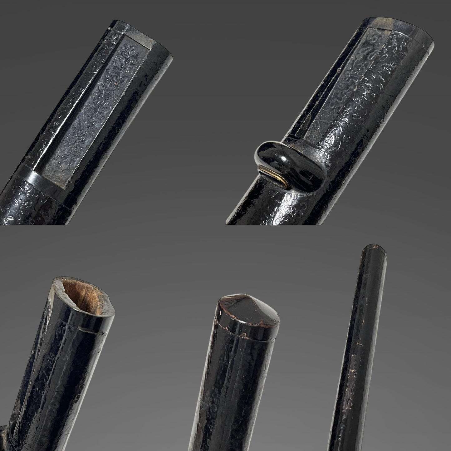 Antique Koshirae for Wakizashi, Bagu Tsuba, Plum Fuchikashira, Edo period