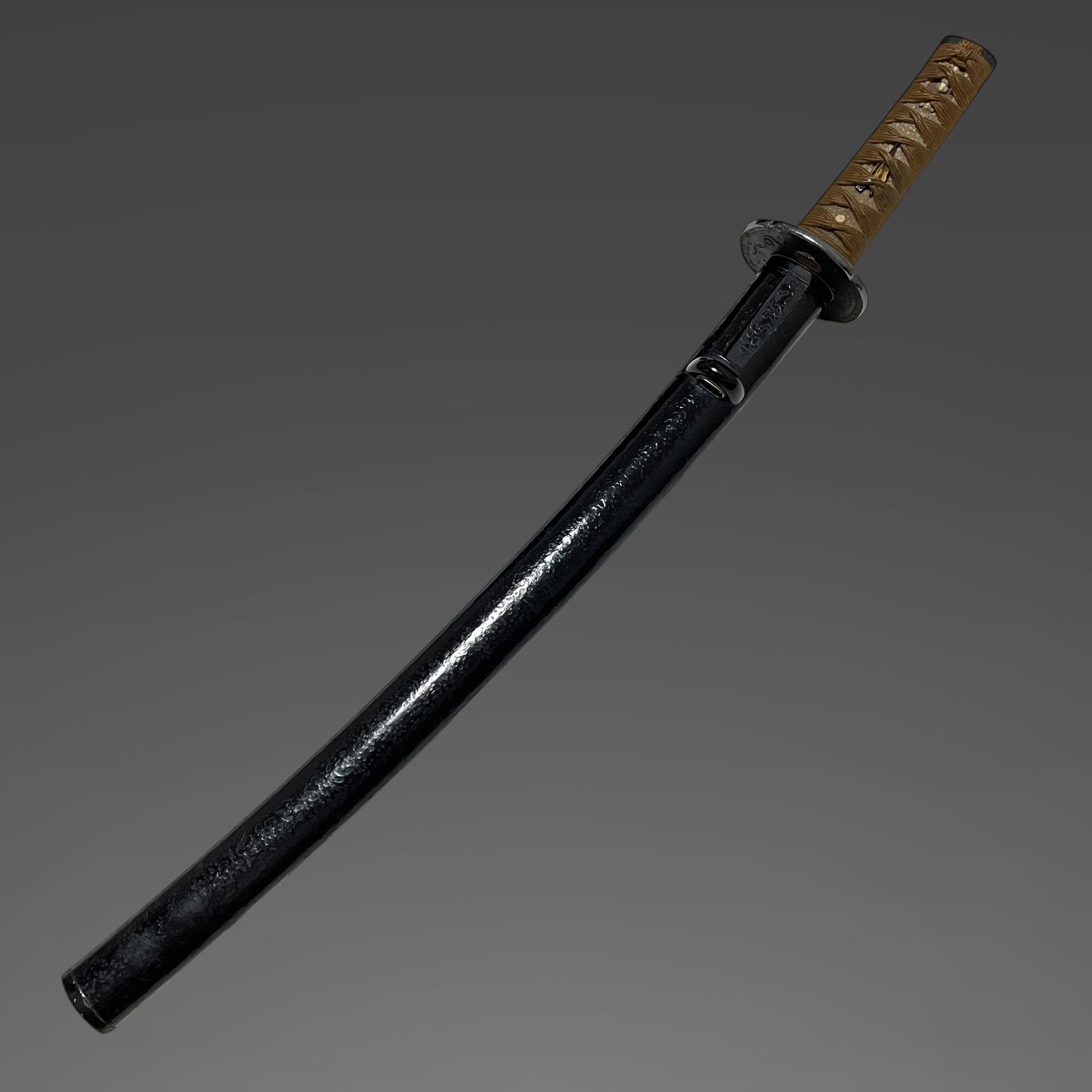 Antique Koshirae for Wakizashi, Bagu Tsuba, Plum Fuchikashira, Edo period