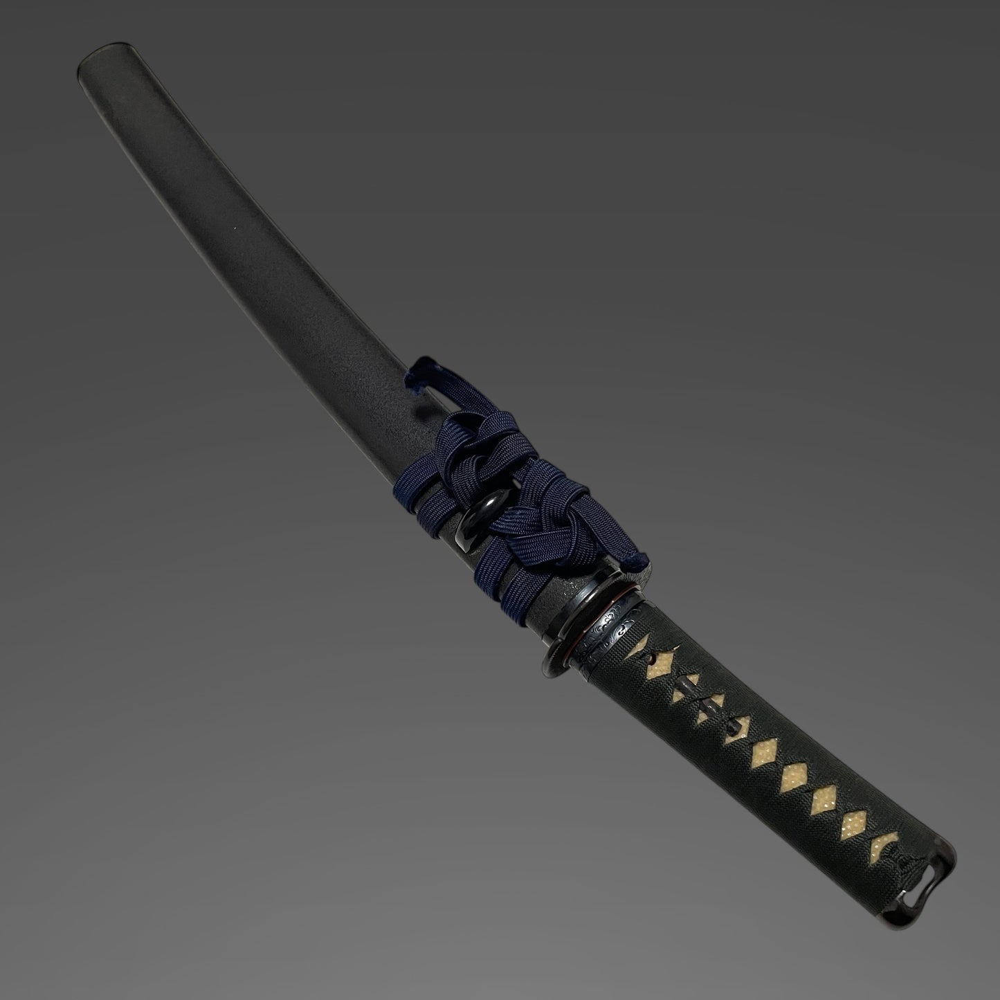 Wakizashi Koshirae, Amidayasuri Yamagane Tsuba 阿弥陀鑢山銅鍔, Edo period