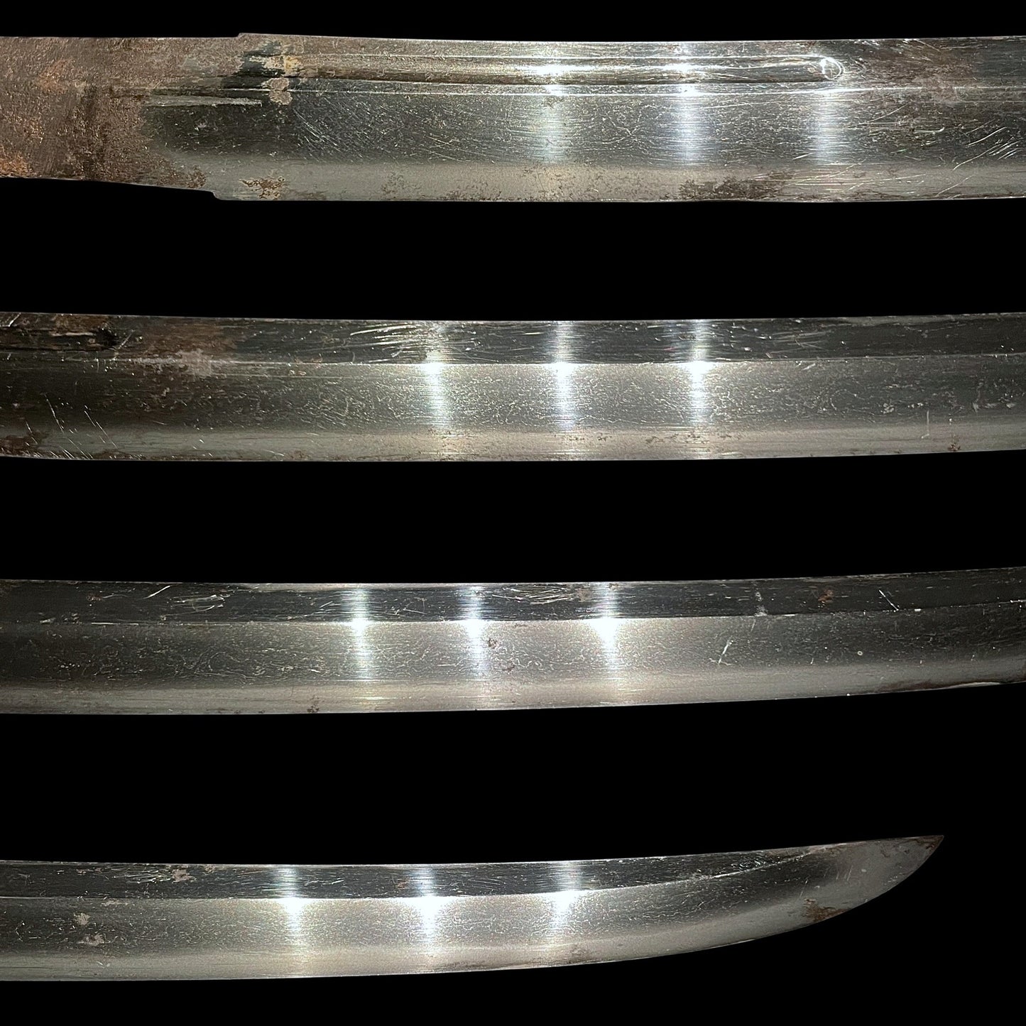 Naginata Naoshi 薙刀直し Wakizashi, Hizenkokuju Tadayoshi 肥前國住忠吉 signed, Mino Fittings