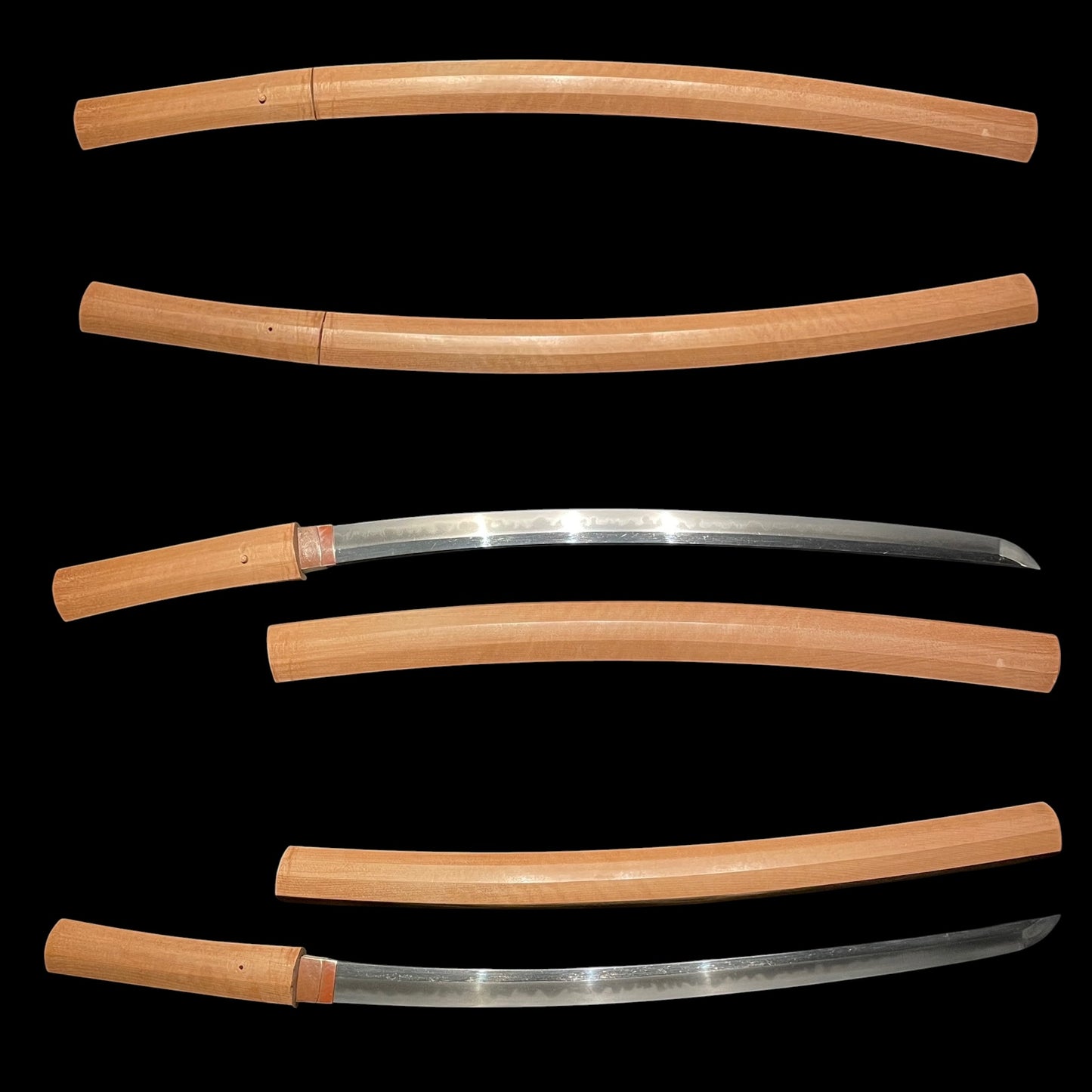 Bizenkokuosa 備前国長 signed Wakizashi, Monkey Fuchi, Mt.Fuji Kozuka, Muromachi period