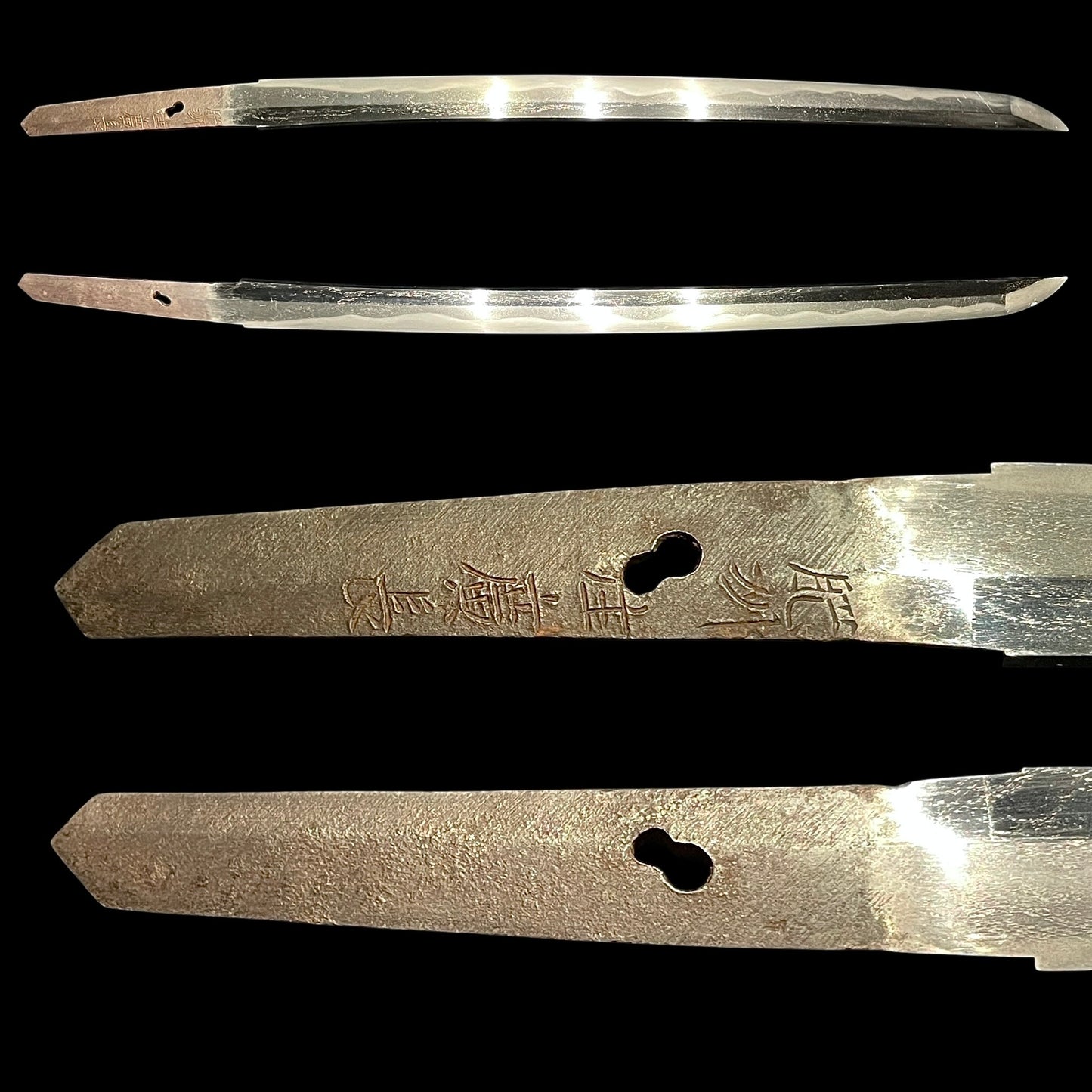 Hishuju Hironaga 肥州住廣長 signed Wakizashi, Ishimochiishi Saya 石首魚石鞘, Edo period
