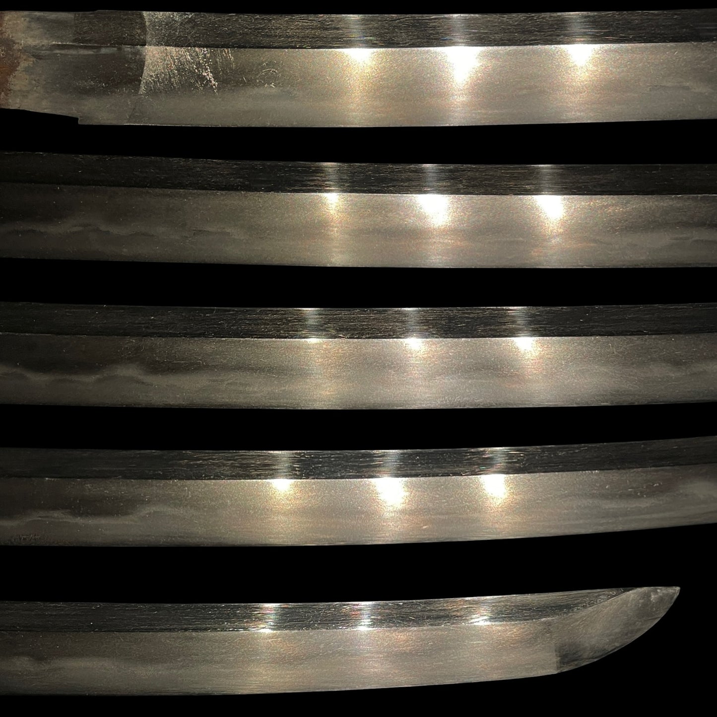 Takadaju Yukimitsu 高田住行光 signed Wakizashi, Guribori 倶利彫り Kashira, Sadatoshi signed Fuchi
