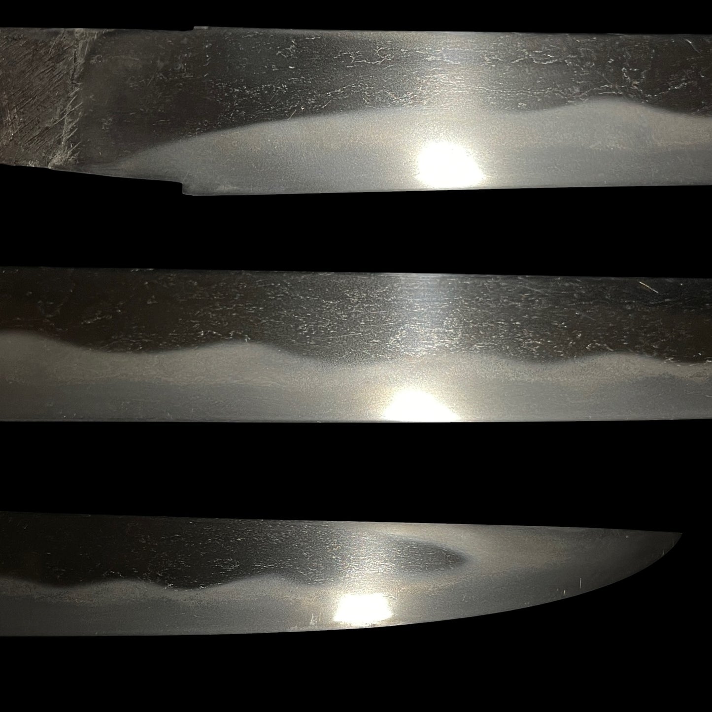 Kawarinuri-Saya 変塗鞘, Horse Fuchikashira TANTO, Edo period mumei