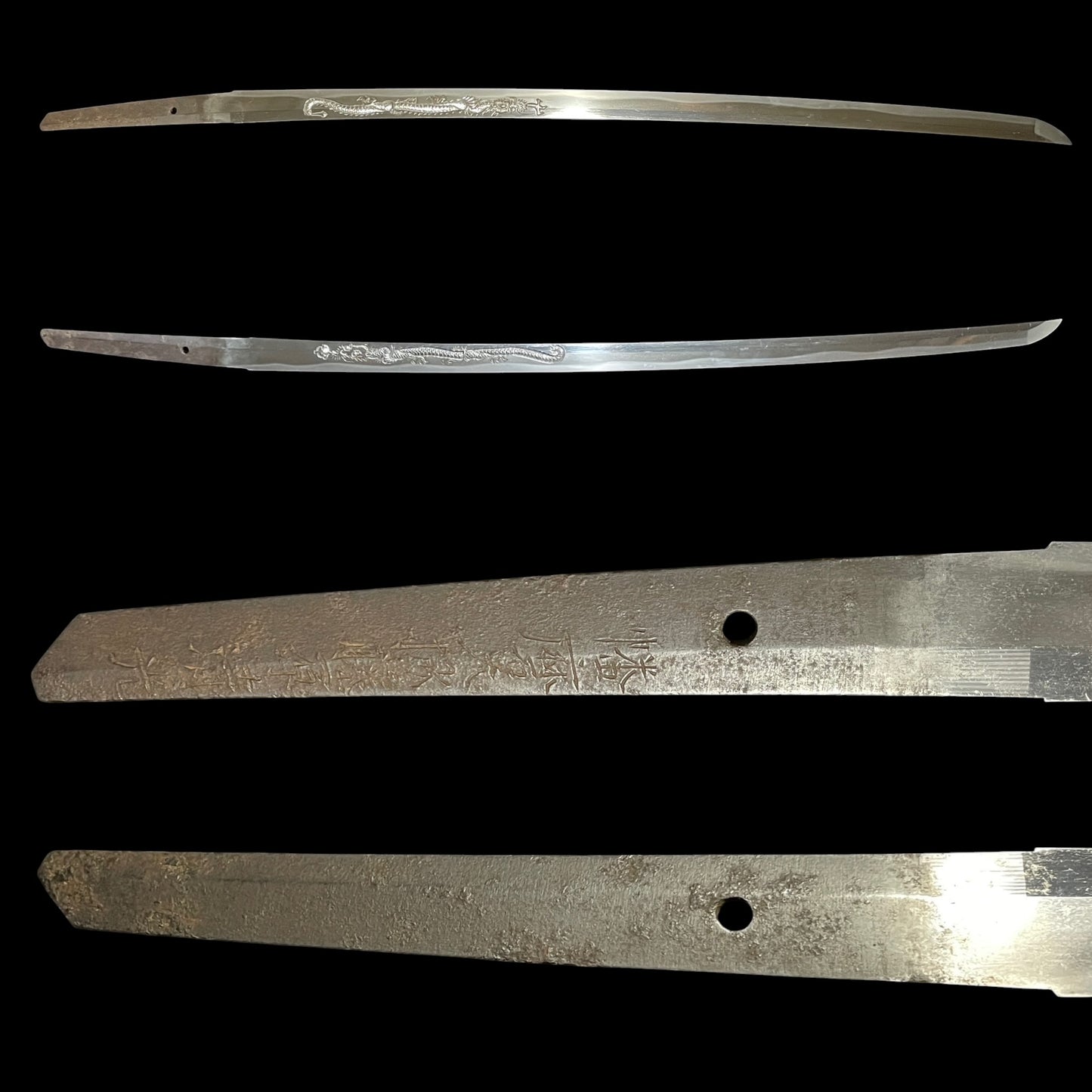 Dragon HORIMONO KATANA, Harimadaijo Fuijwara Kiyomitsu 播磨大掾藤原清光 signed, High-grade Fittings