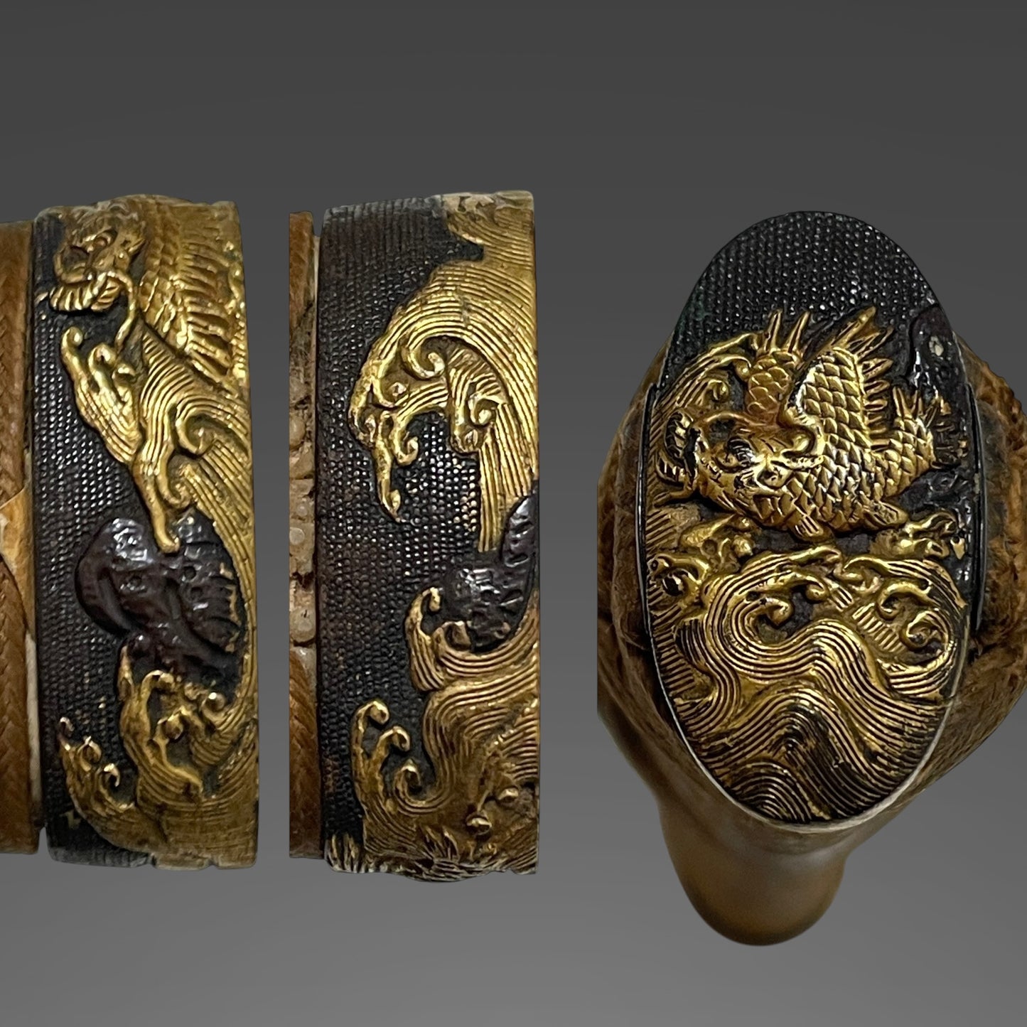 Kanmuriotoshi 冠落とし Wakizashi, Deer Tsuba, Edo period mumei