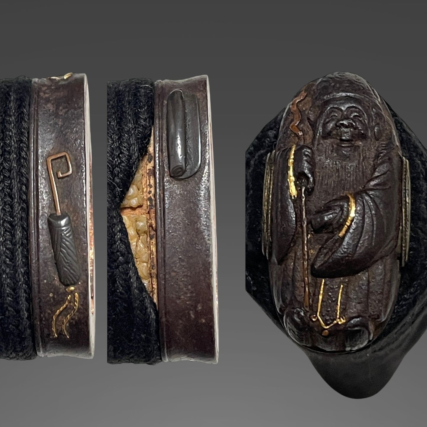 Fujiwara Toyoyuki 藤原豊行 signed Shobuzukuri Wakizashi, Dragon Tsuba, with Kozuka