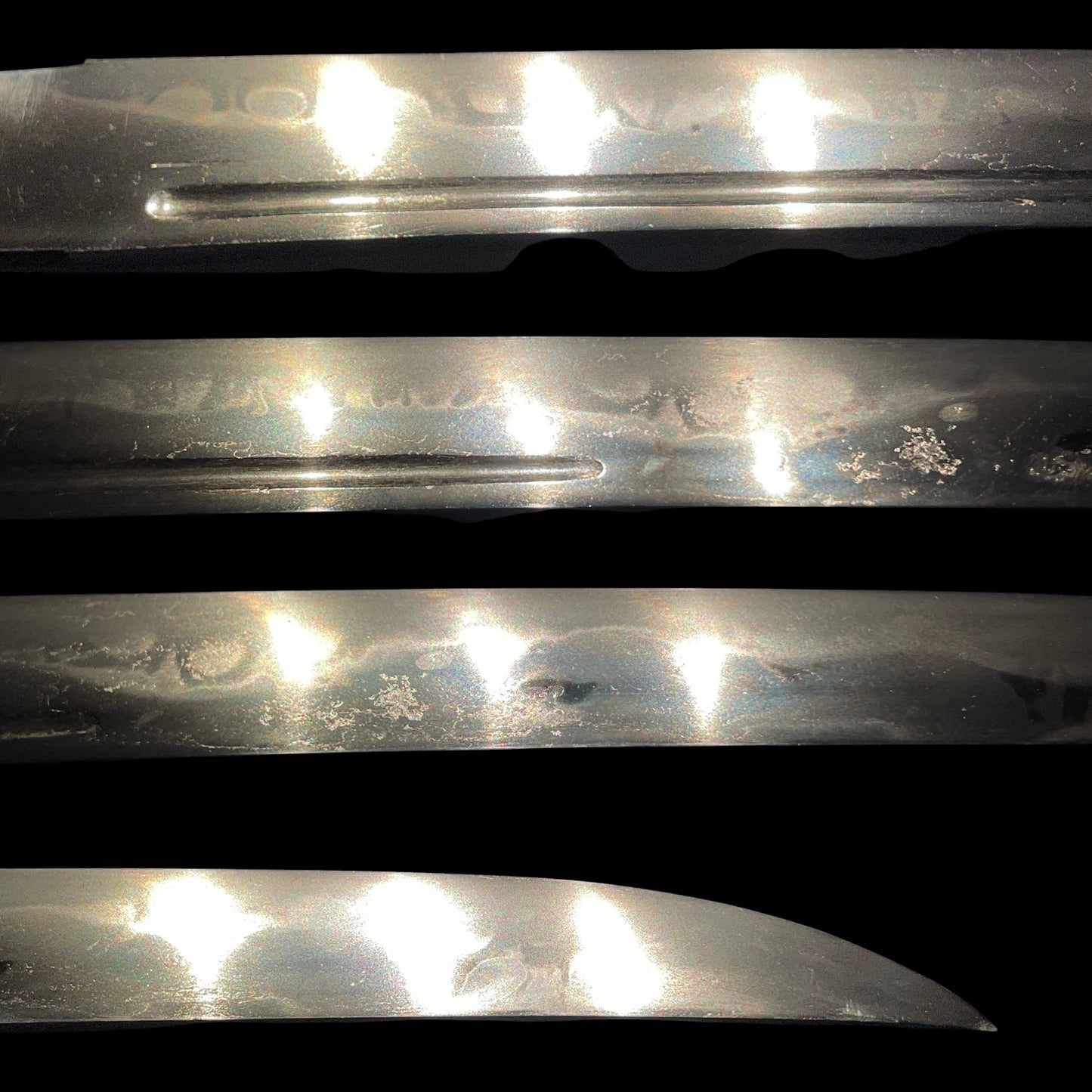 HITATSURA 皆焼 Wakizashi, Doi Shinryo 土肥真了 signed, Mantis Kozuka, Edo period