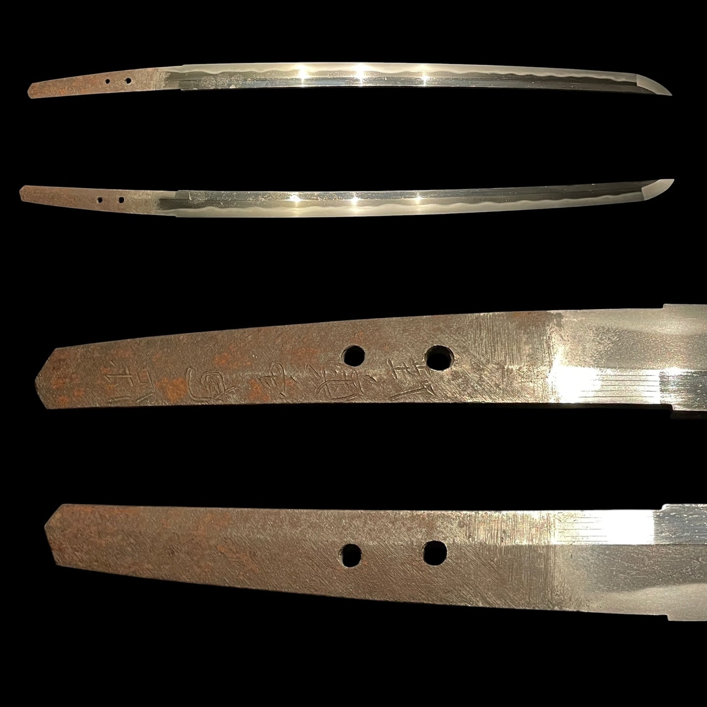 Mutsunokami Kaneyasu 陸奥守包保 (Hidarimutsu 左陸奥) signed Long Wakizashi, Early Edo period