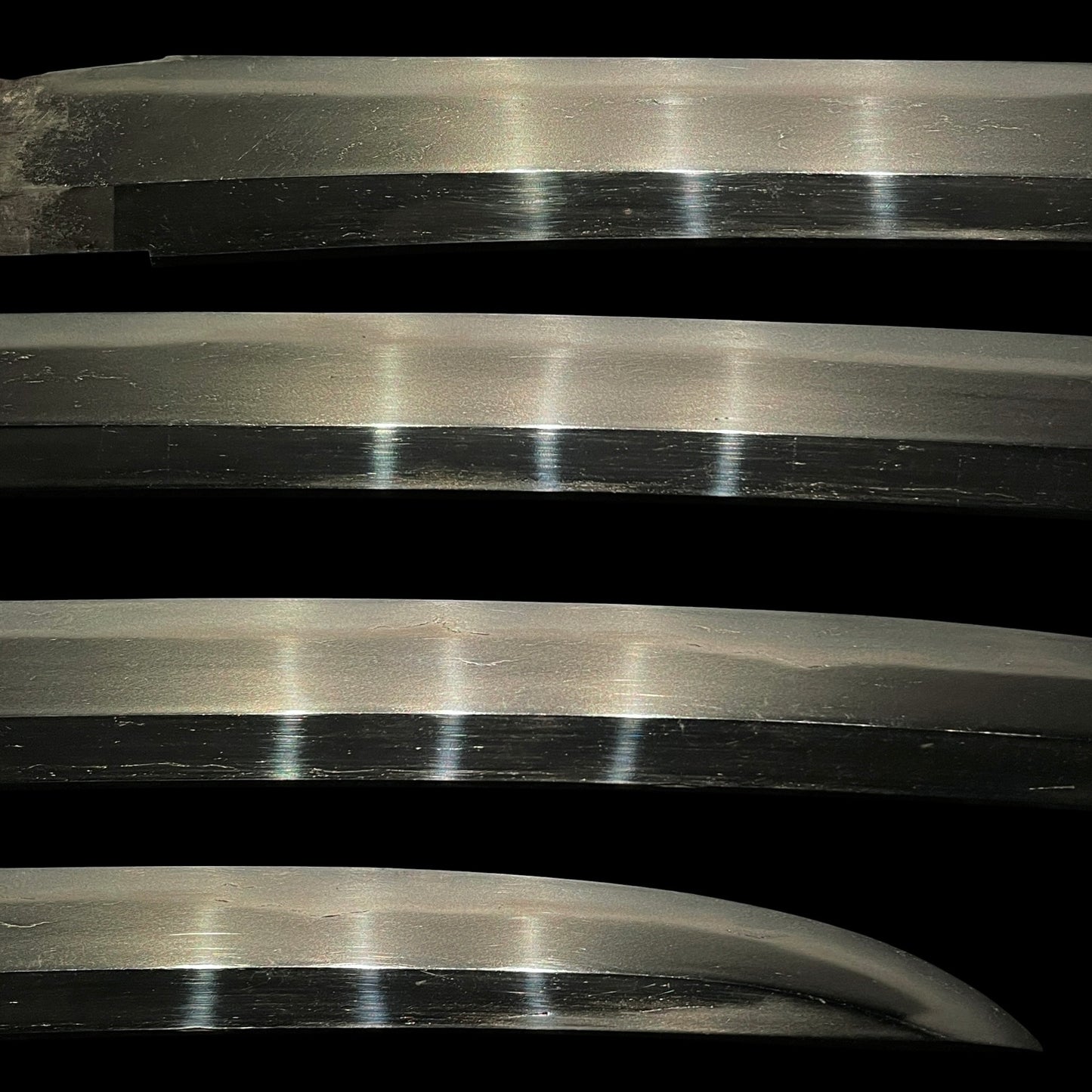 Masaie 正家 signed, Shobuzukuri Wakizashi, Peonies and butterflies Fuchikashira, Muromachi period