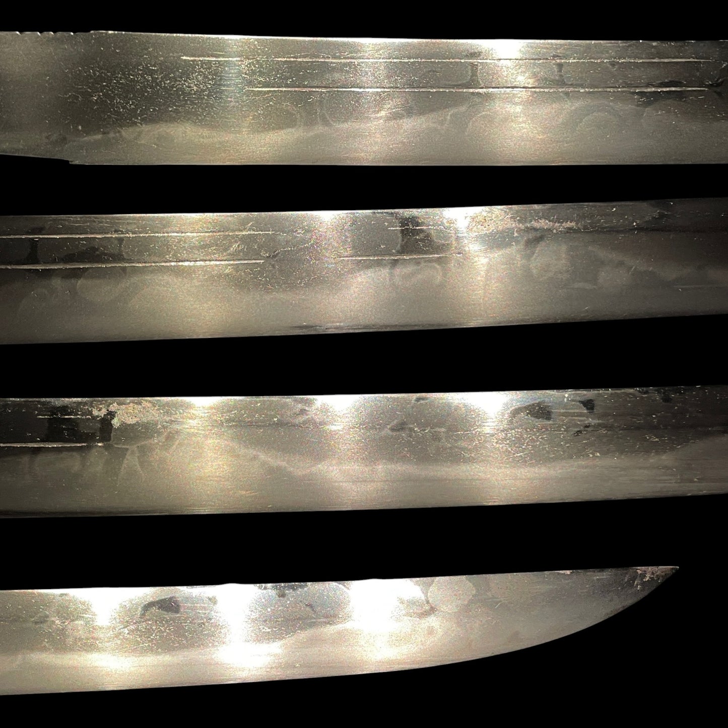 HITATSURA 皆焼 Wakizashi, Doi Shinryo 土肥真了 signed, Mantis Kozuka, Edo period