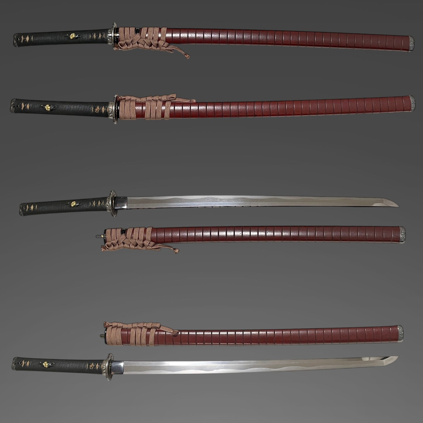 Inrokizamizaya 印籠刻鞘 KATANA, Kanbun-Shinto 寛文新刀, Very wide Blade, with Wari-Kogai