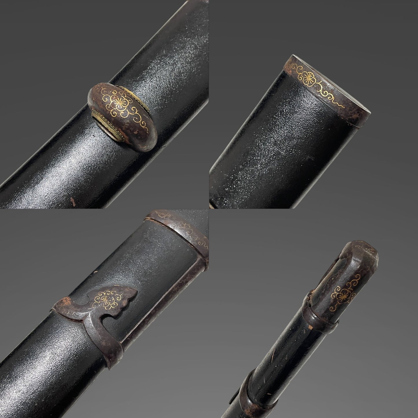 Handachi Koshirae 半太刀拵 Wakizashi, Dragon Menuki, Edo period mumei