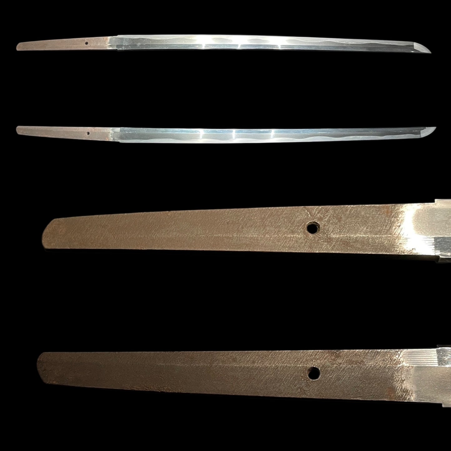 Inrokizamizaya 印籠刻鞘 KATANA, Kanbun-Shinto 寛文新刀, Very wide Blade, with Wari-Kogai