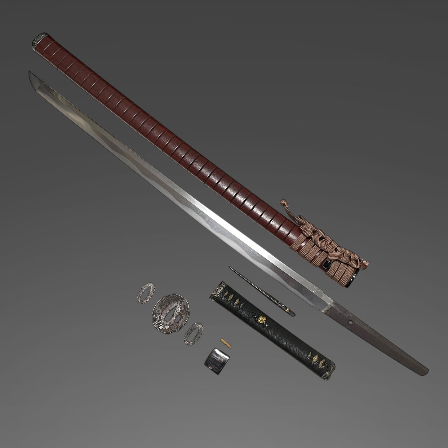 Inrokizamizaya 印籠刻鞘 KATANA, Kanbun-Shinto 寛文新刀, Very wide Blade, with Wari-Kogai