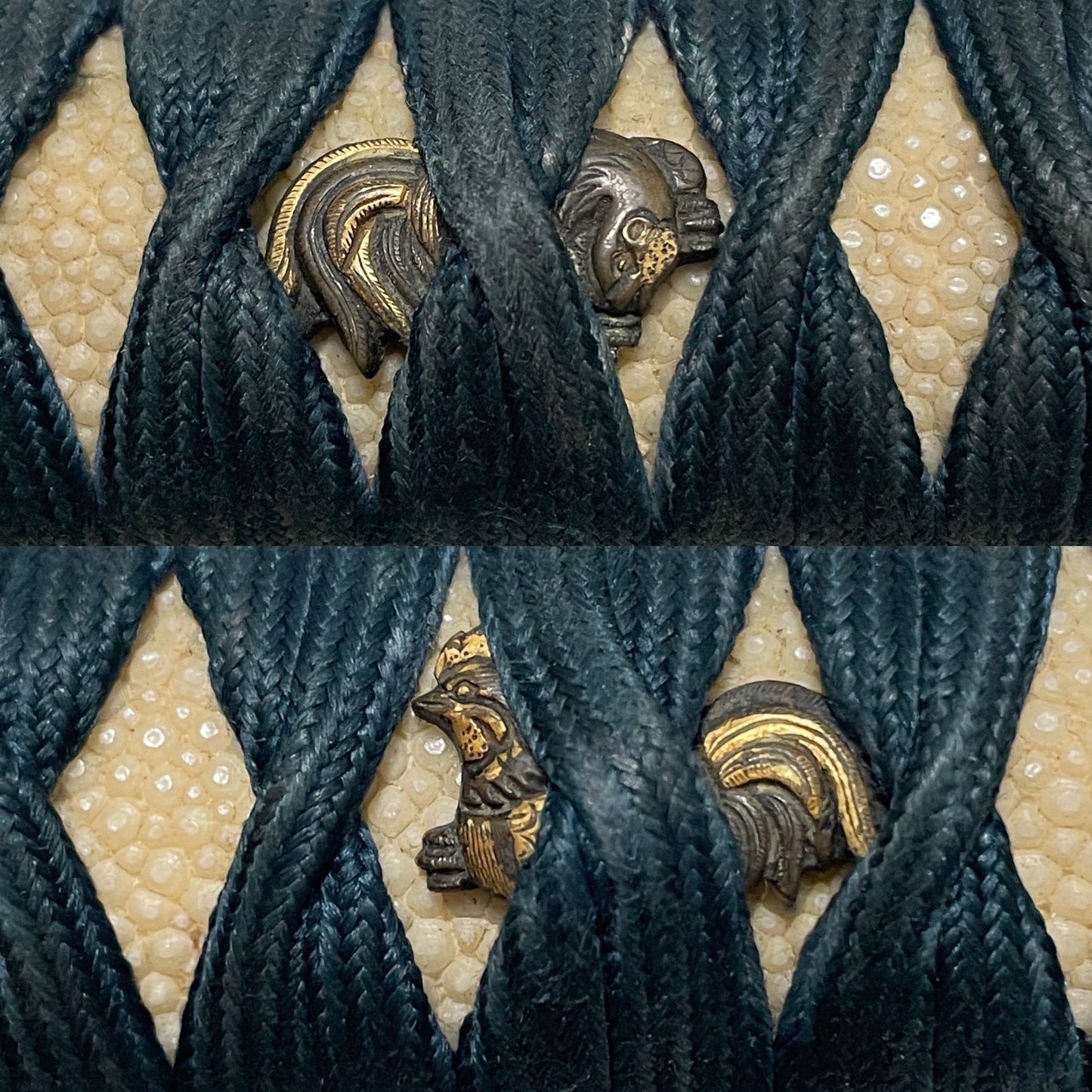 Katsushige 勝重 signed Long Wakizashi, Botanjishi Tsuba, Dragon Kozuka, Edo period