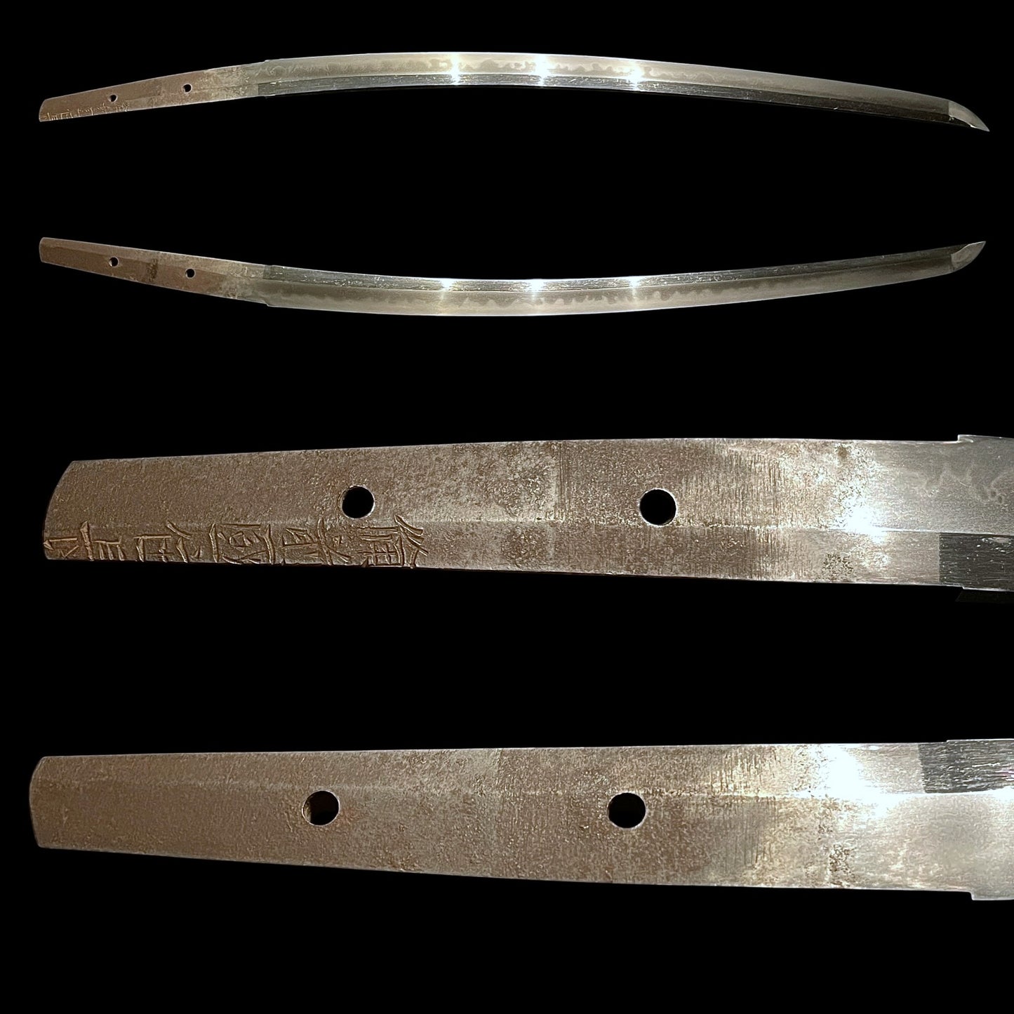 Bizenkokuosa 備前国長 signed Wakizashi, Monkey Fuchi, Mt.Fuji Kozuka, Muromachi period