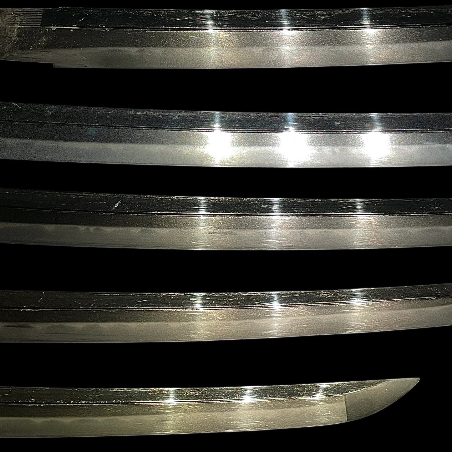 Long Wakizashi, Soebi 添樋, Waterfowl Tsuba, Wave Fuchikashira, Edo period mumei