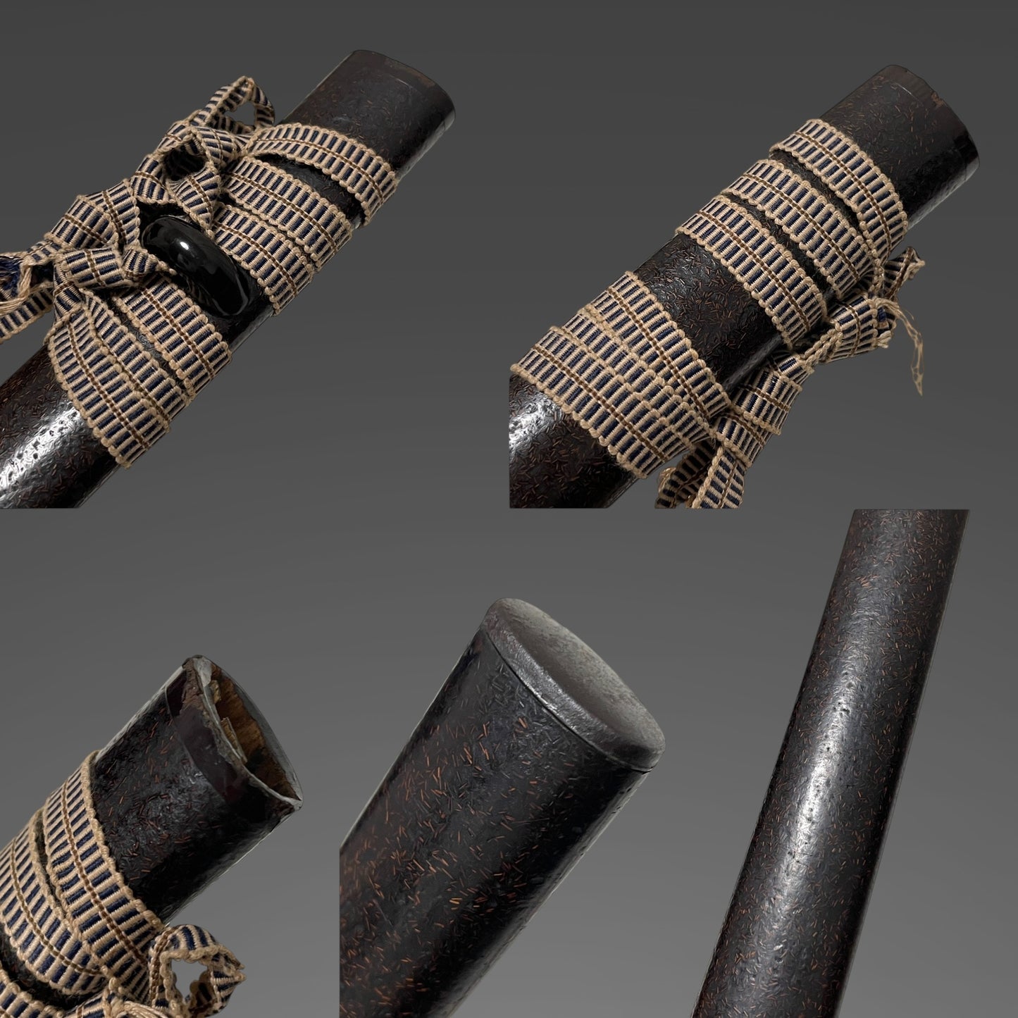 Dragon Fuchikashira KATANA, Raimon Tsuba 雷紋鍔, Edo period mumei