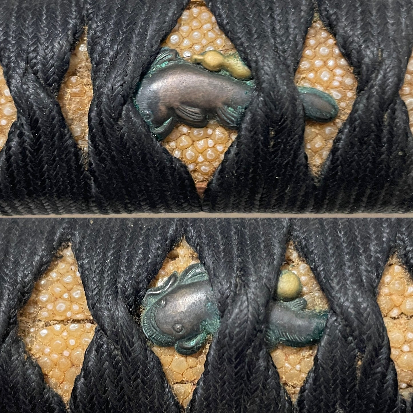 Munetsugu 宗次 signed Wakizashi, Mt.Fuji Kozuka,  Catfish Menuki, Edo period