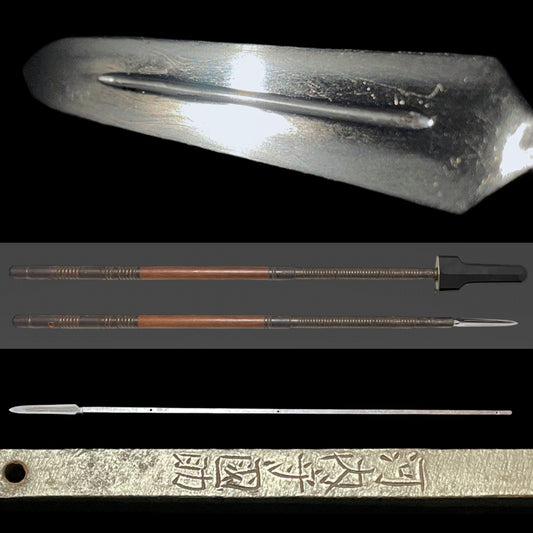 Seisankaku-Yari 正三角槍 in Koshirae, Kawachinokami Kunisuke 河内守國助 signed, Edo period