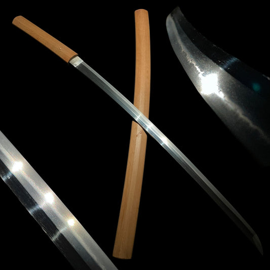 Bakumatsu era KATANA in Shirasaya, Sturdy Blade, Late Edo period mumei