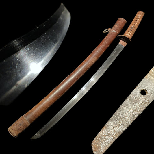 Ryakushiki GUNTO 略式軍刀, Fujiwara Noriyuki 藤原則行 signed, WW2 Japanese Army Sword