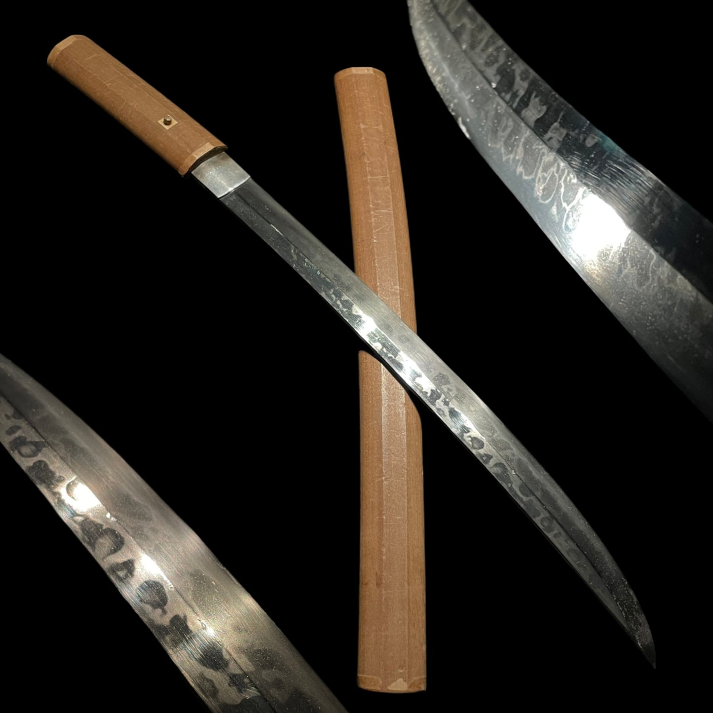 HITATSURA 皆焼 Shobuzukuri 菖蒲造 Wakizashi, Muromachi period mumei