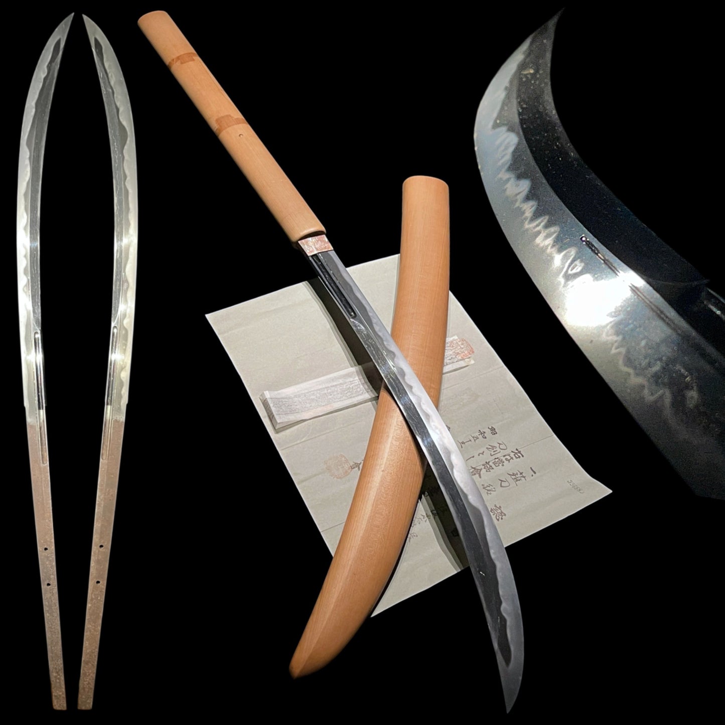 Long NAGINATA, Bandotaro Bakusei nyudo bokuden 坂東太郎鎮正入道ト伝 signed, Early Edo period