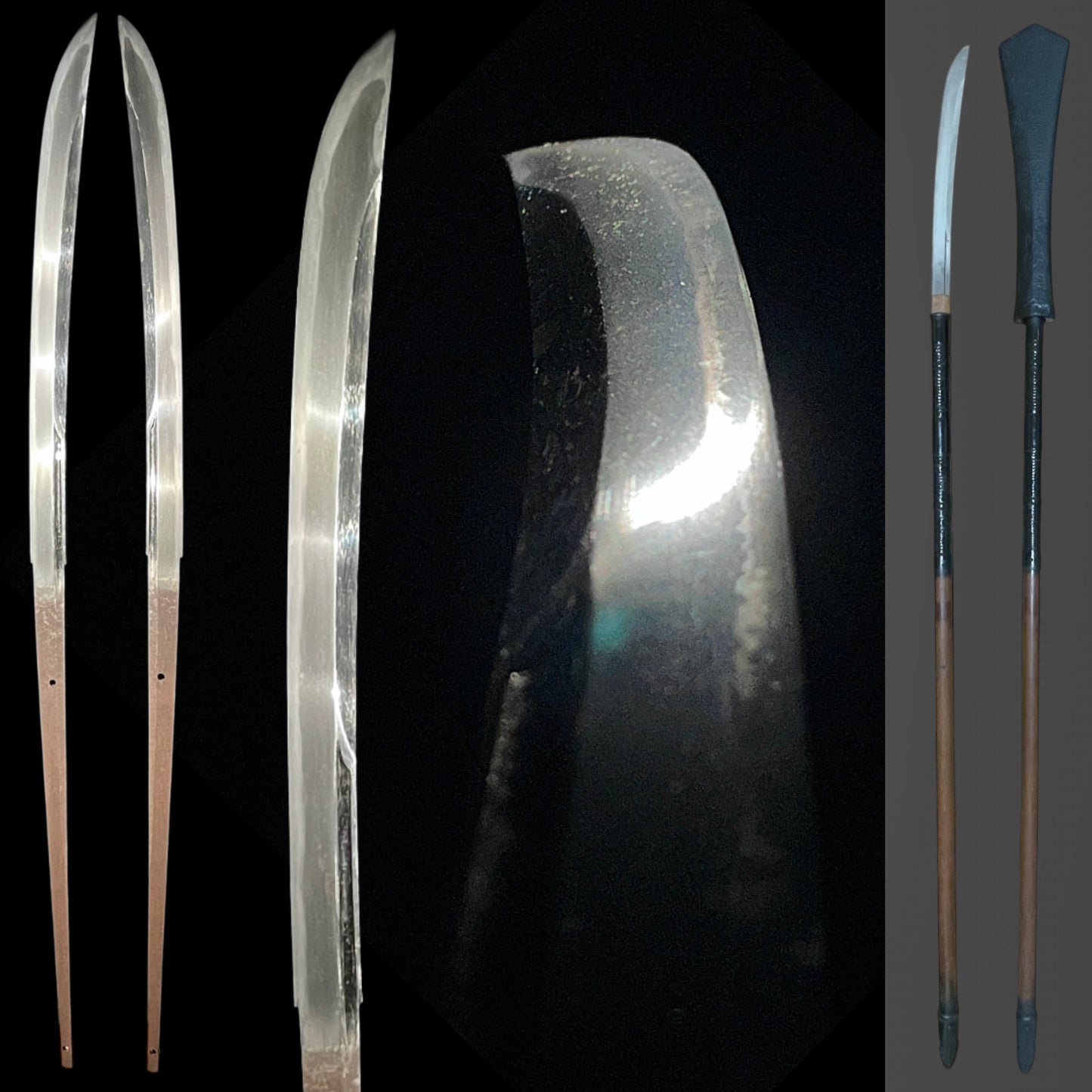 NAGINATA 薙刀 in Koshirae, Long shaft and Ishizuki, Muromachi period mumei